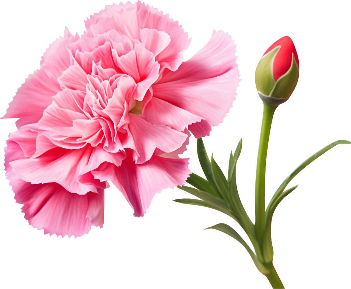 Carnation png with AI generated.