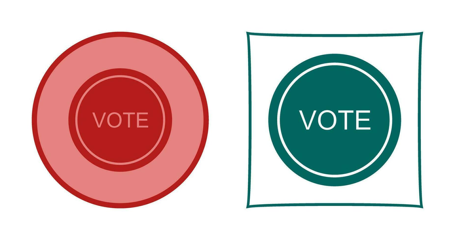 icono de vector de enlace de voto