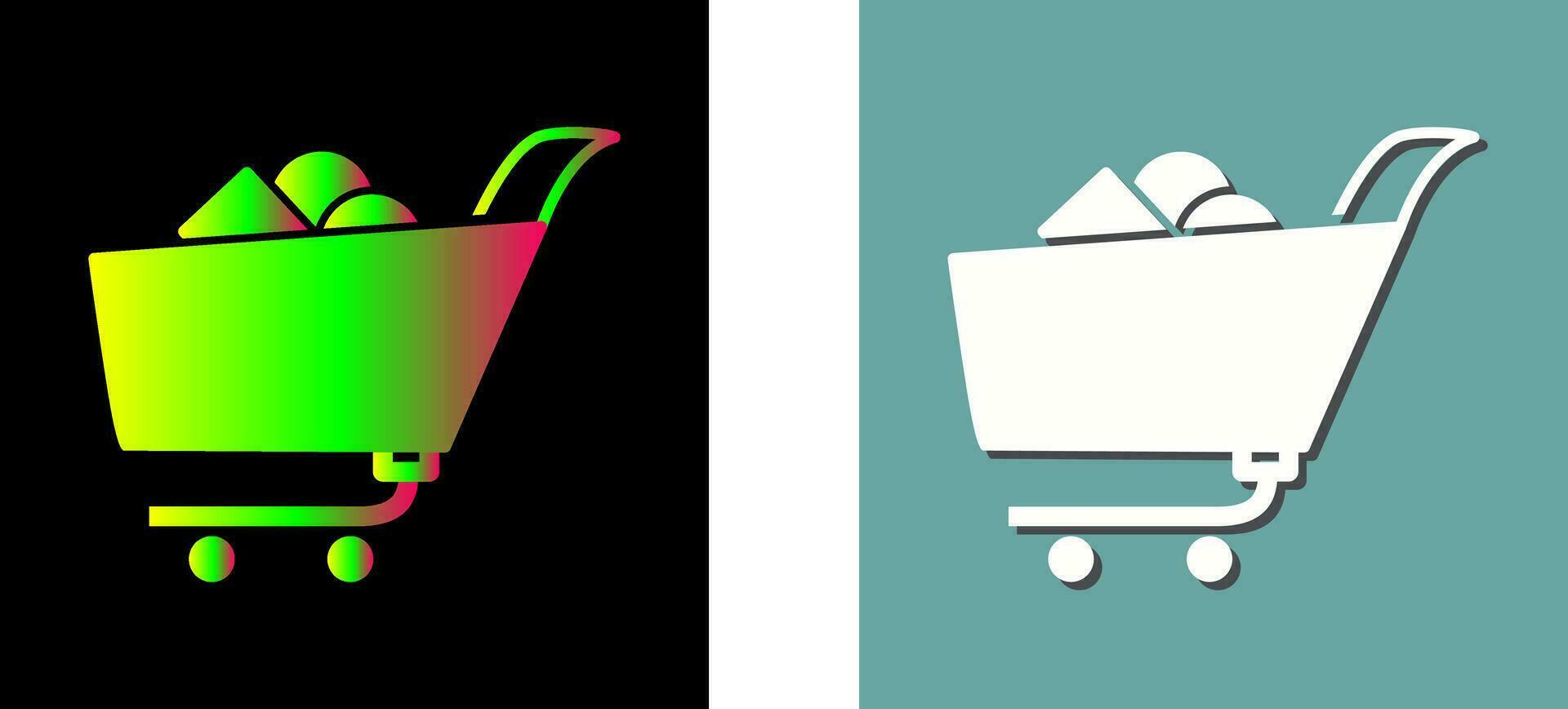 Unique Shopping Cart II Vector Icon