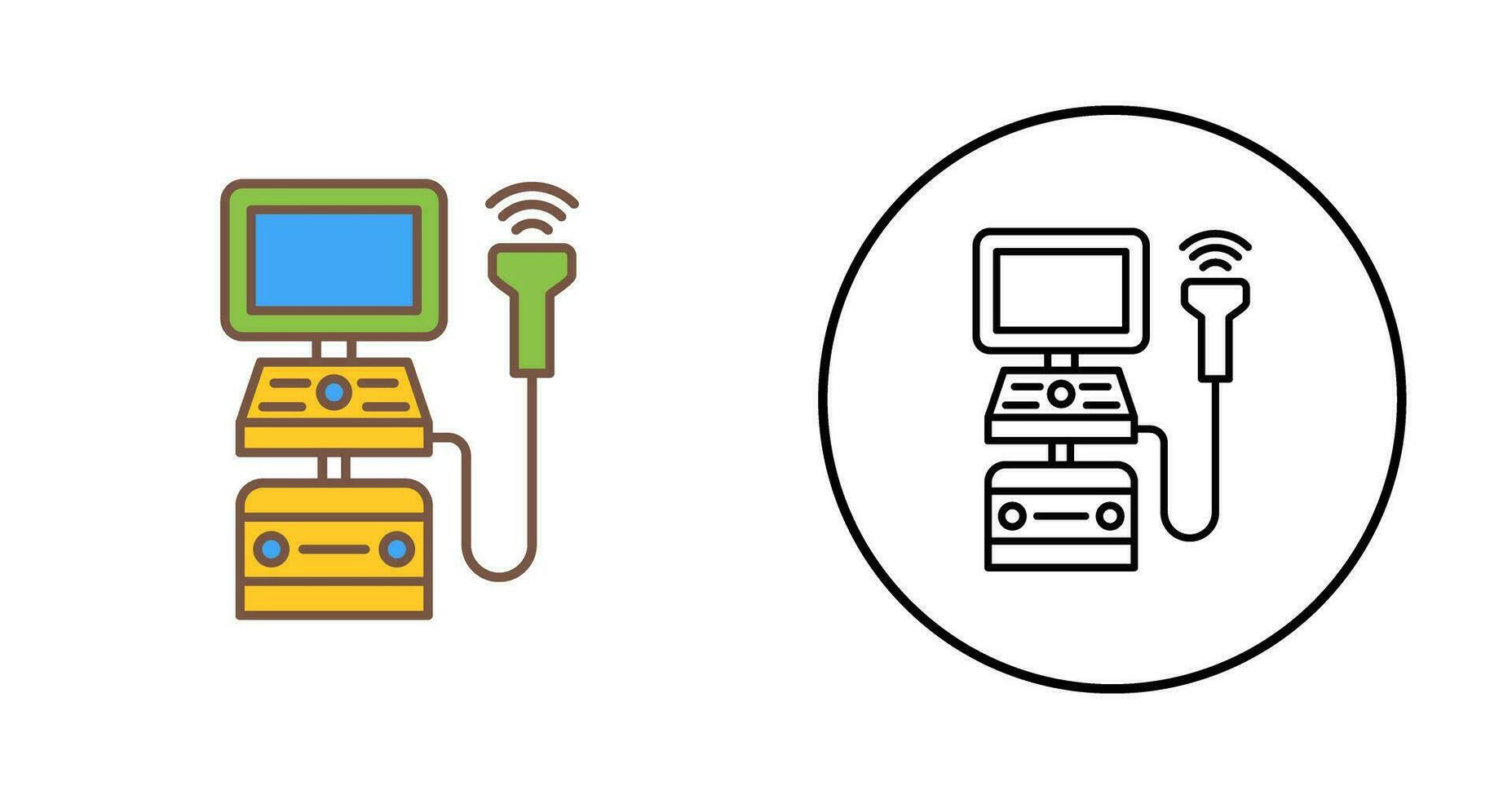 Ultrasound Machine Vector Icon