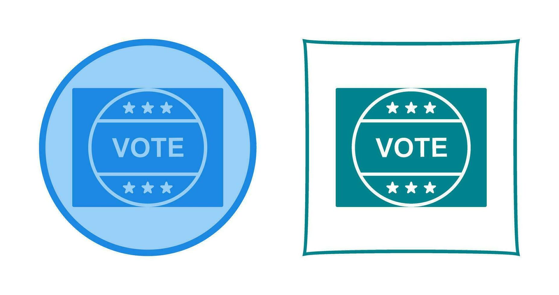 Vote Sticker Vector Icon