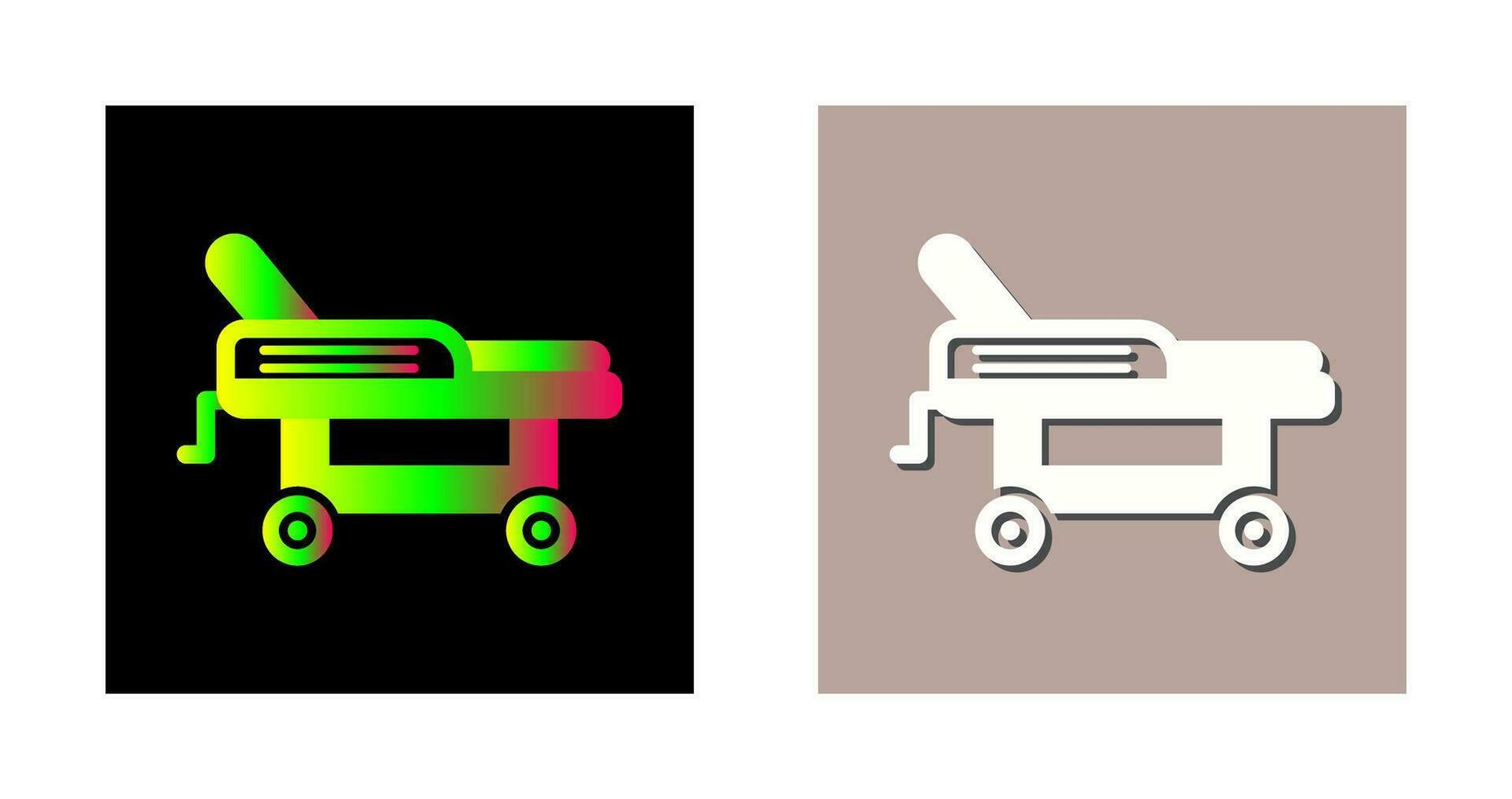 Hospital Bed Vector Icon