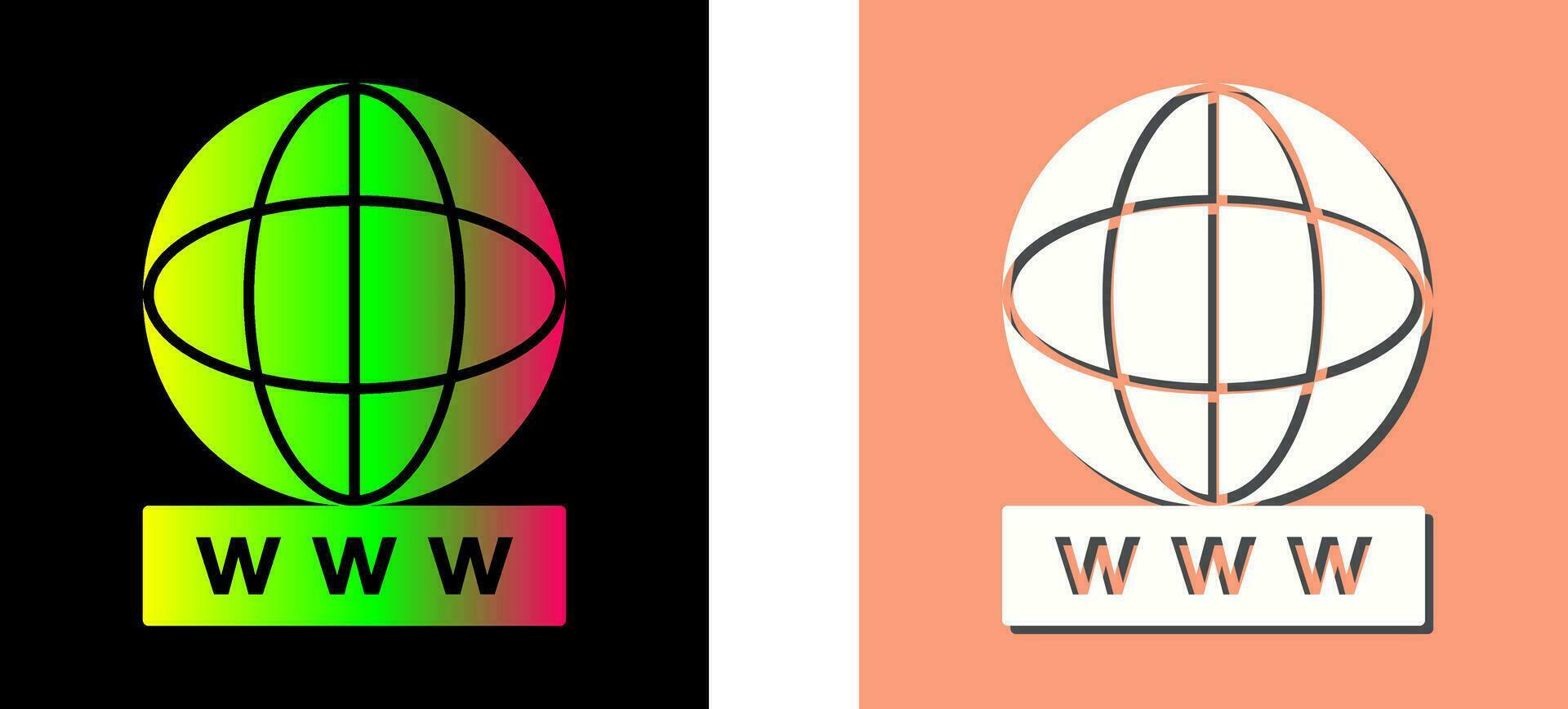 Unique World Wide Web Vector Icon