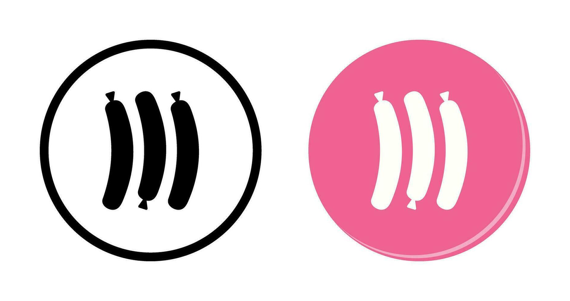 Hot Sausage Vector Icon