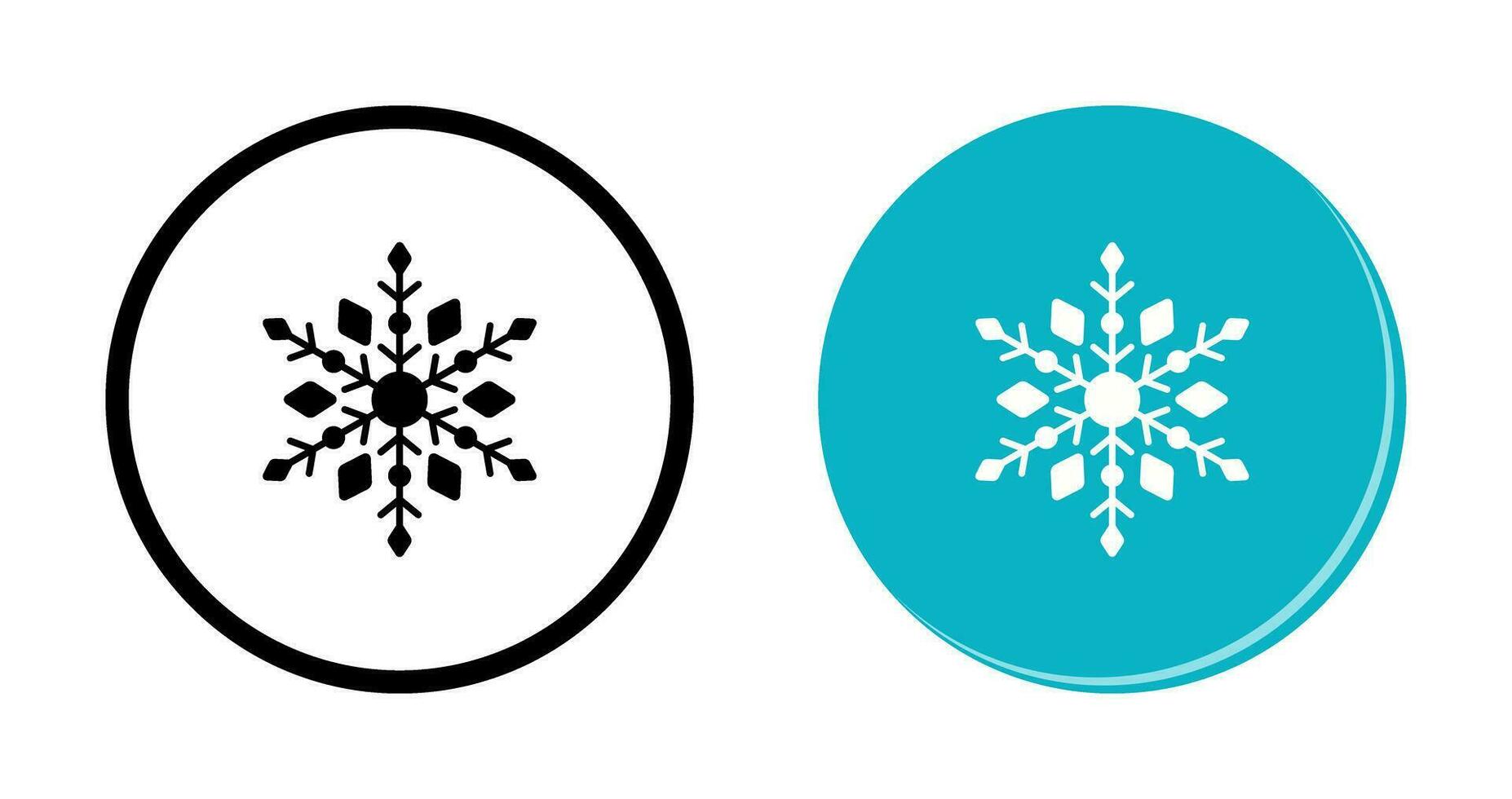 icono de vector de copo de nieve