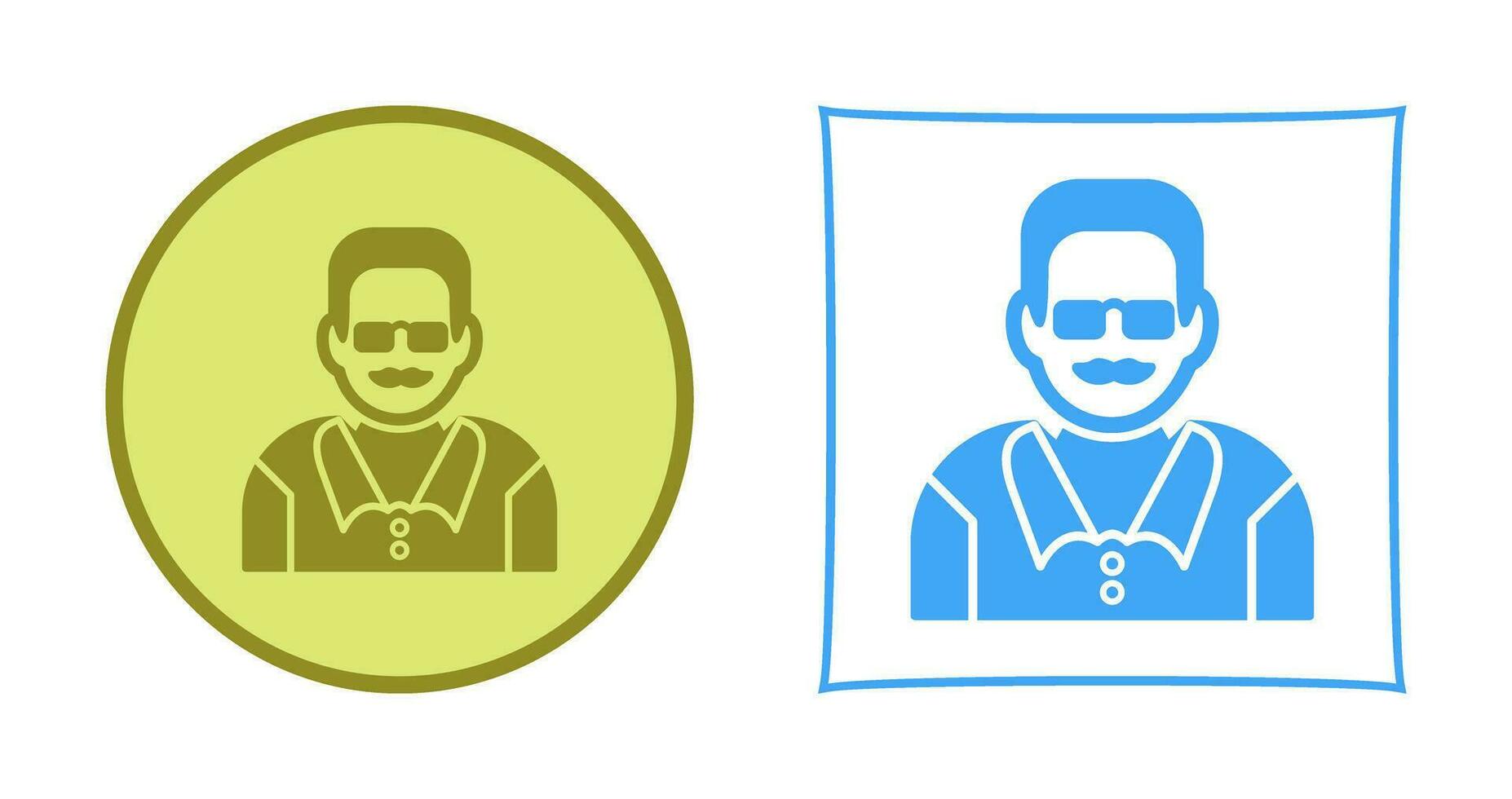 Unique Male Professor Vector Icon