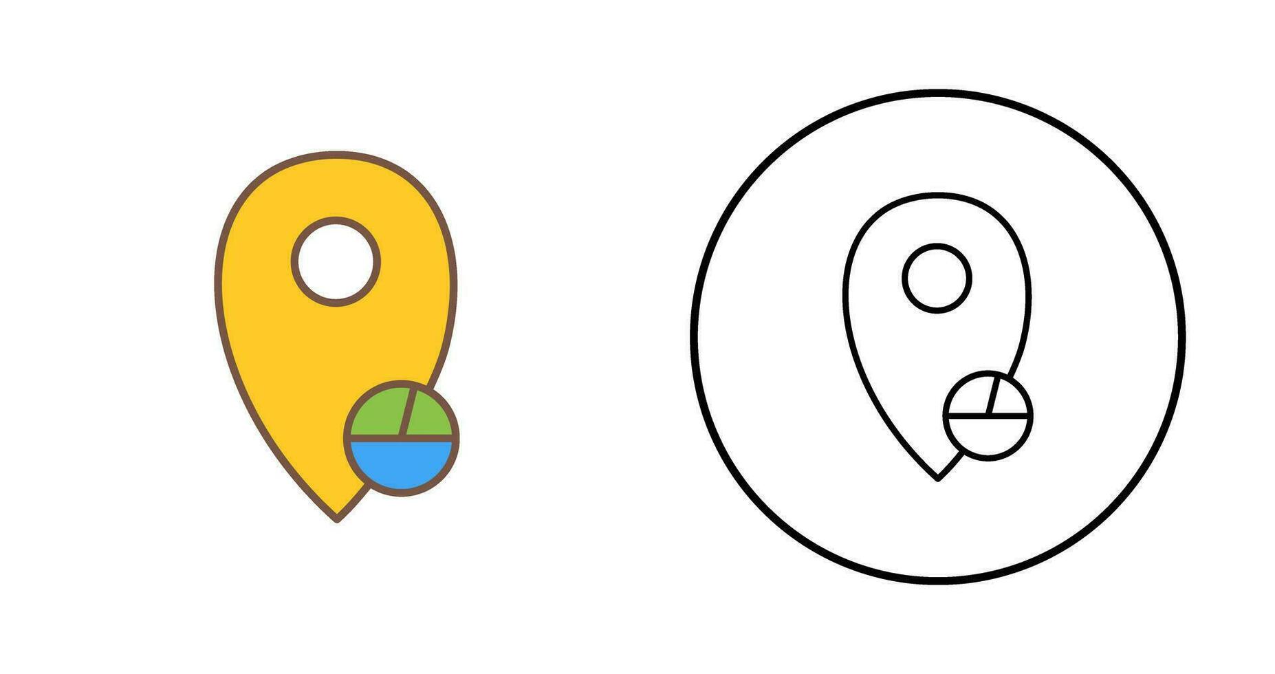 Location Statistics Vector Icon