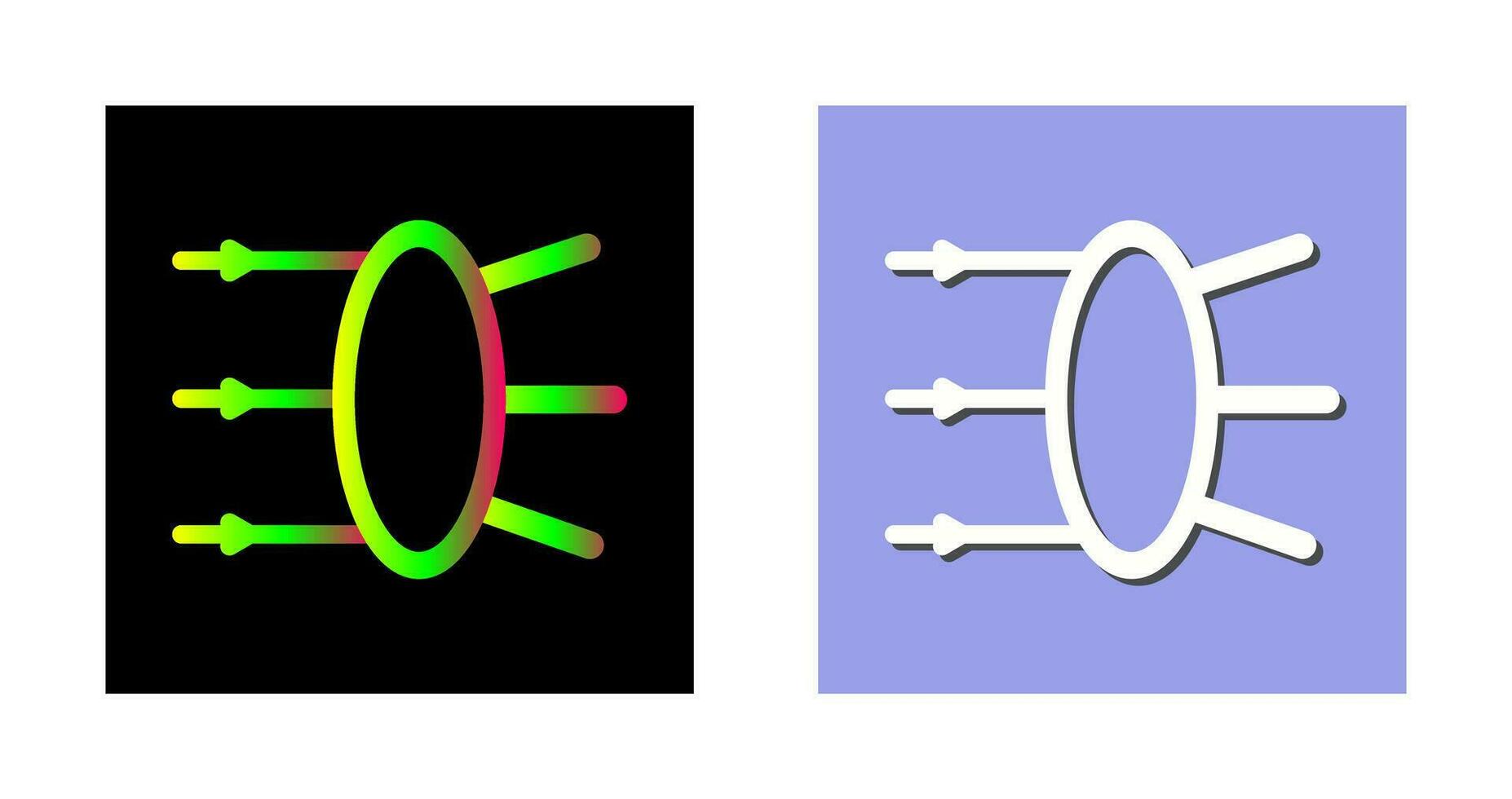 Refraction Vector Icon