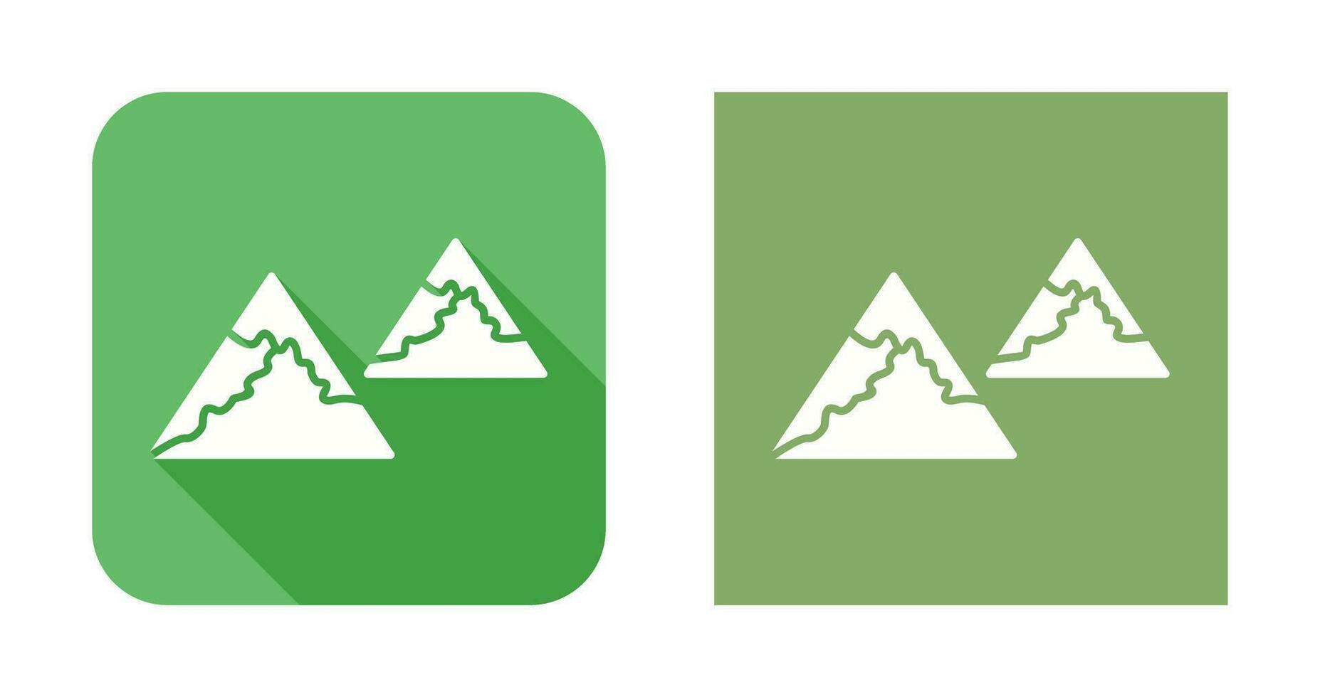 Unique Mountains Vector Icon