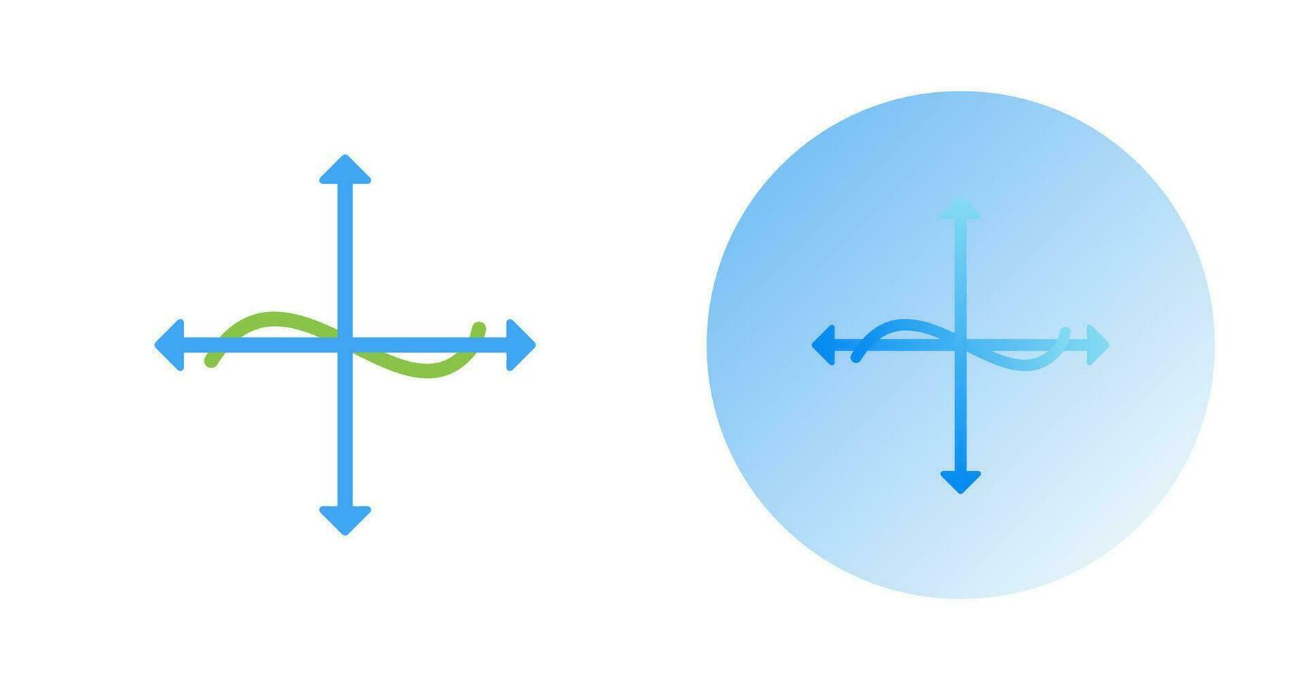 Unique Graph Vector Icon