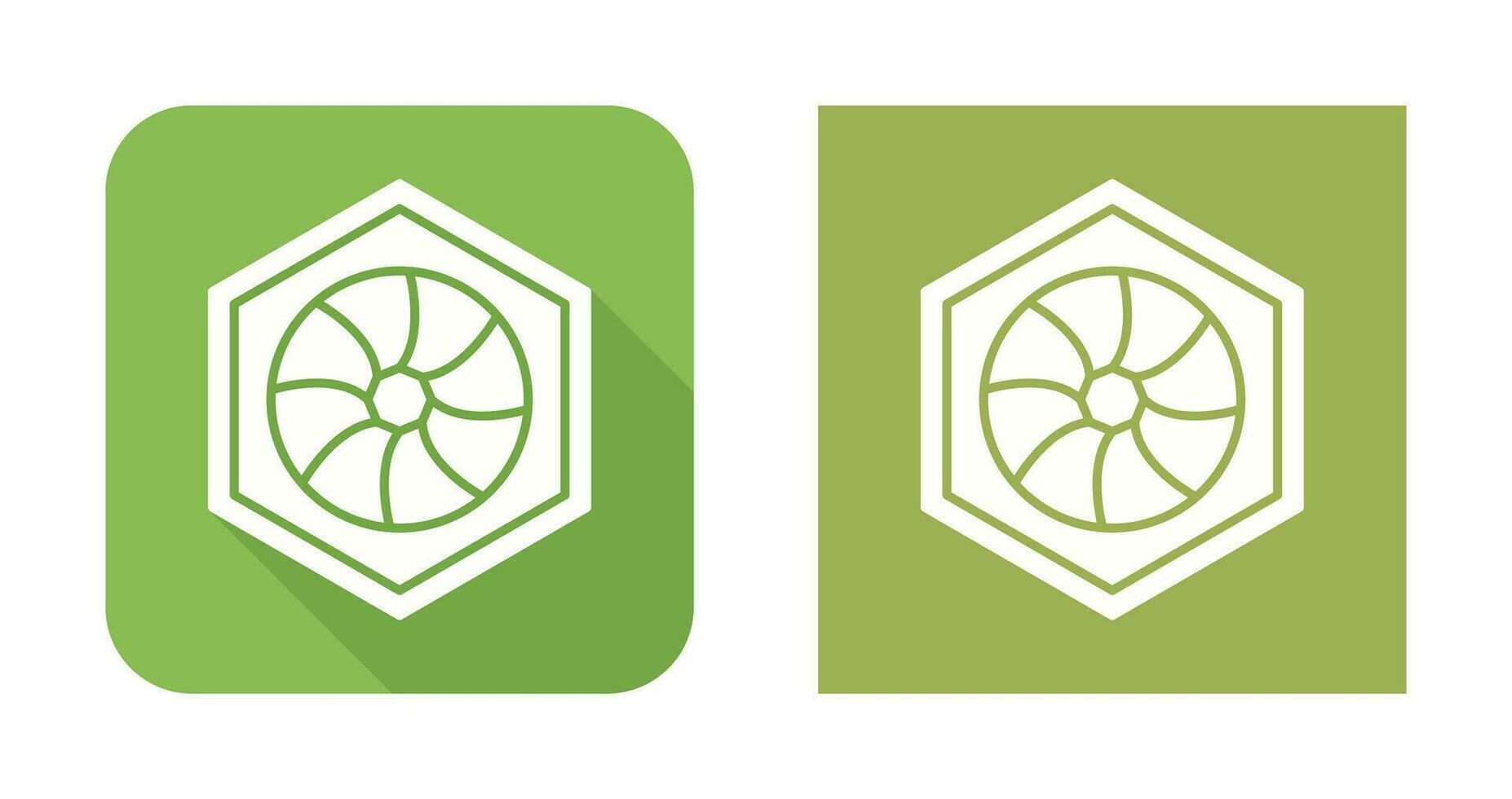 Unique Hexagonal Diaphram Vector Icon