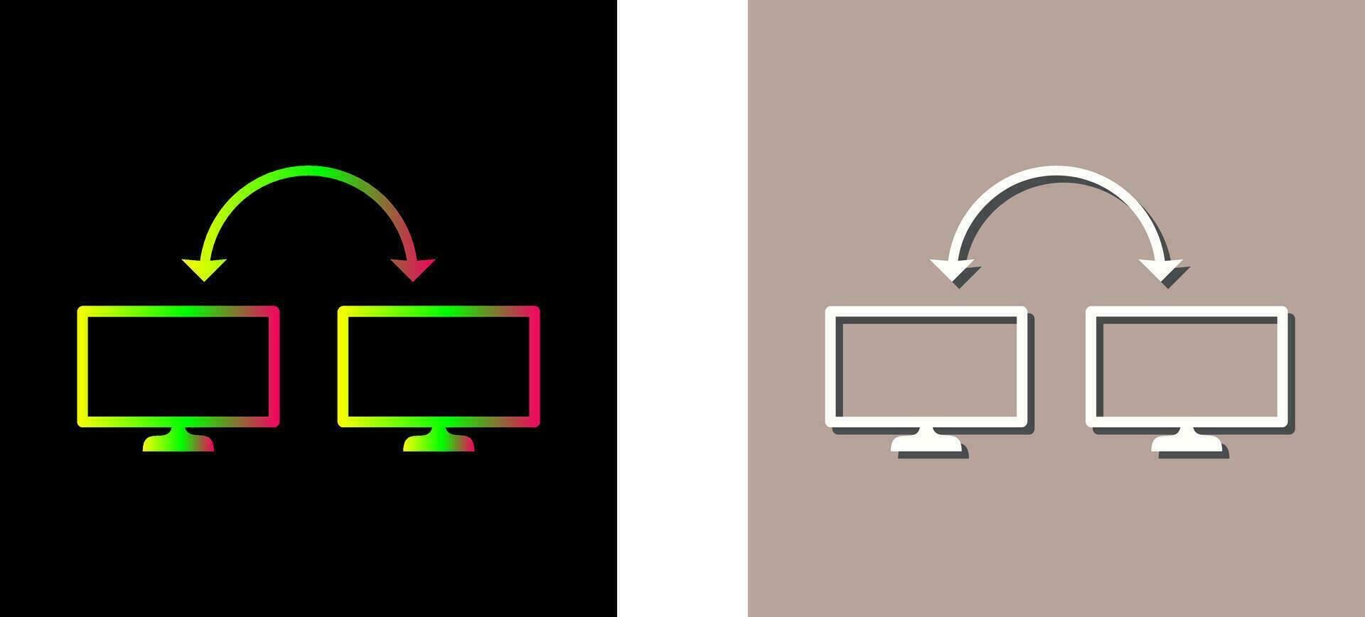 Unique Connected Systems Vector Icon