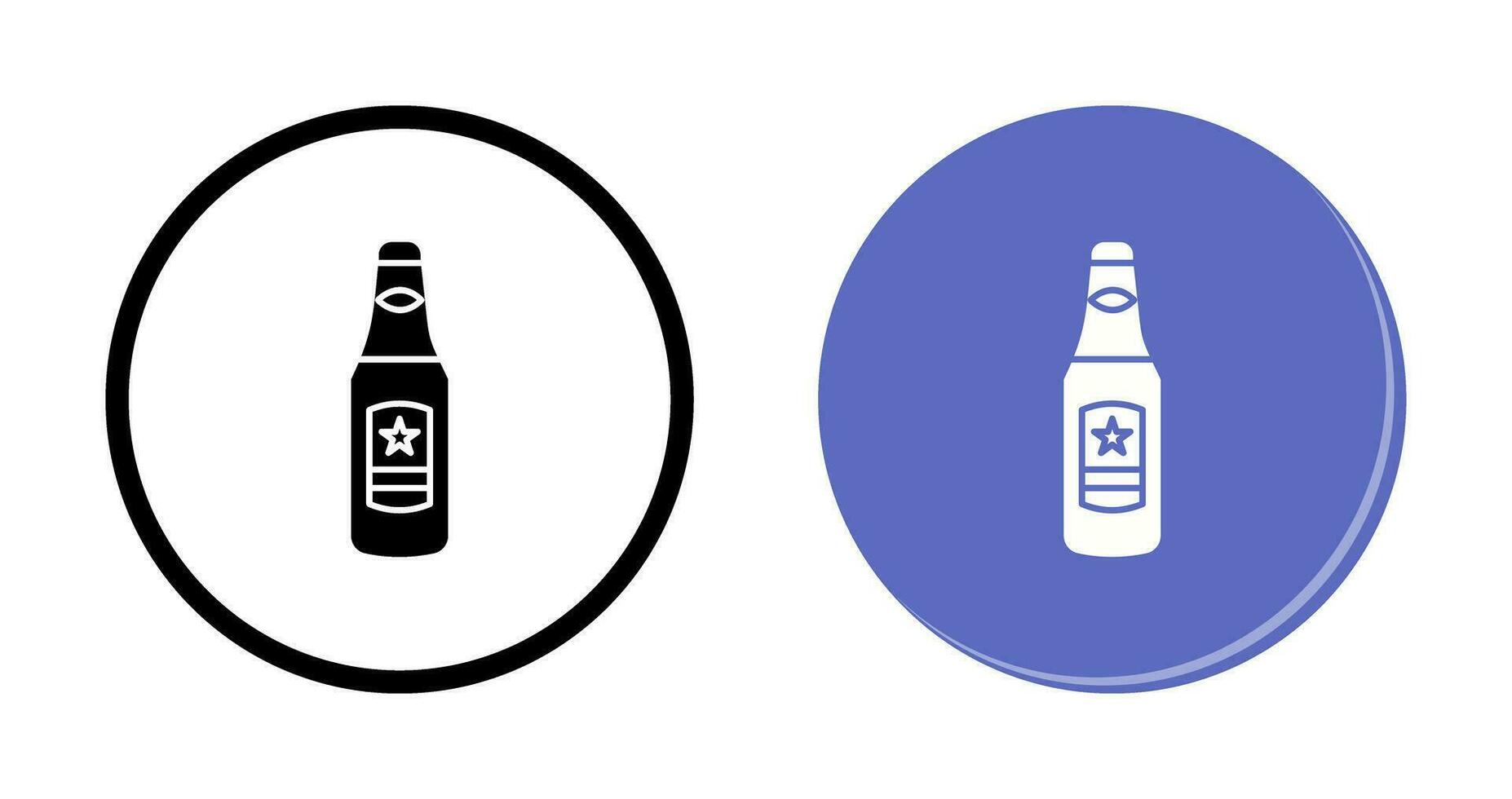 Beer Bottle Vector Icon
