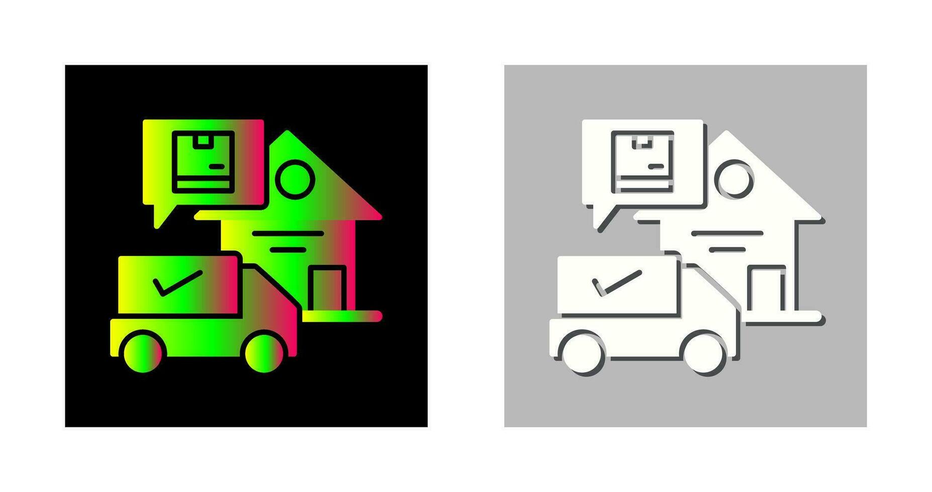 Package Receiving Vector Icon