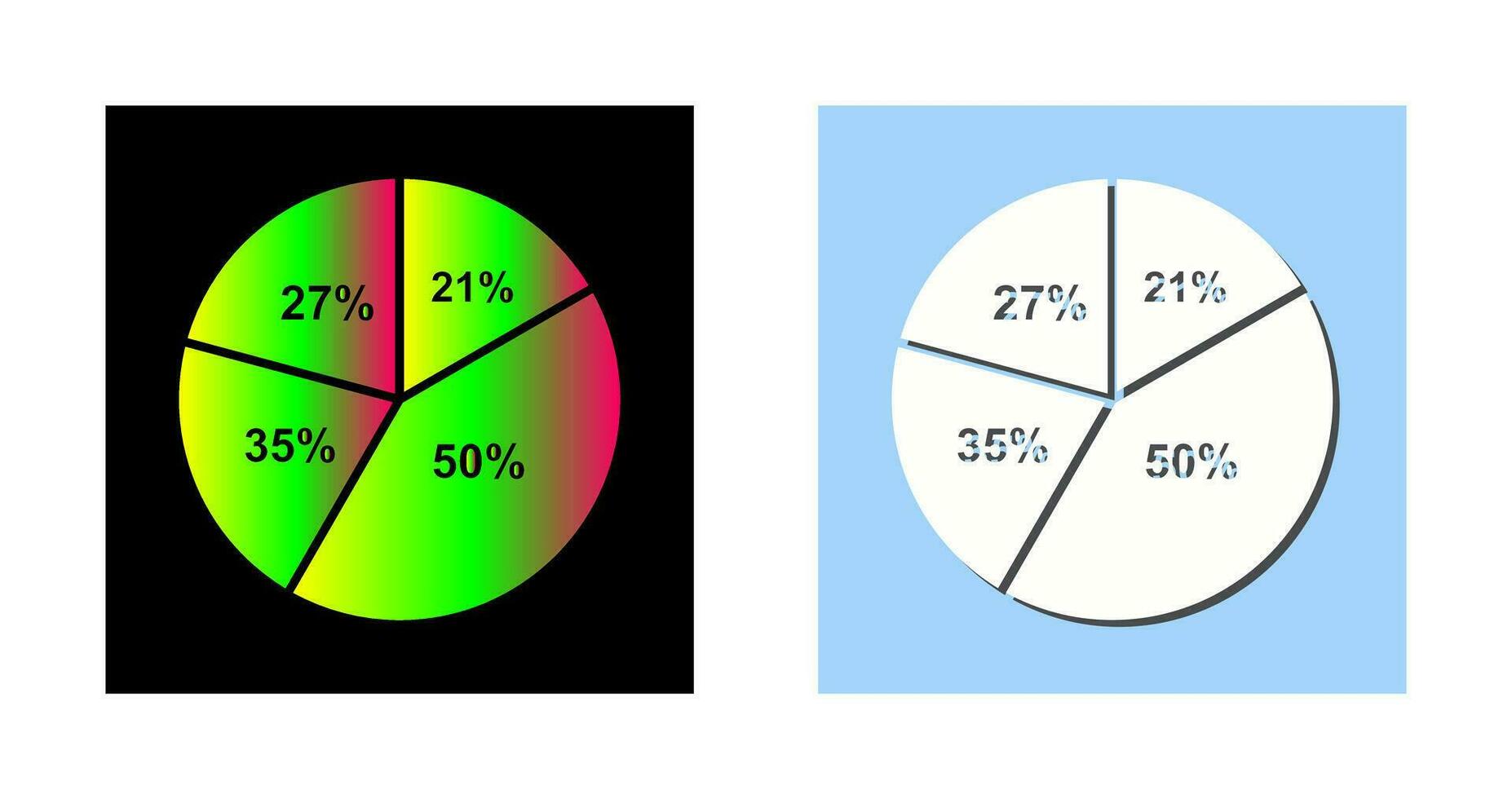 Pie Chart Vector Icon