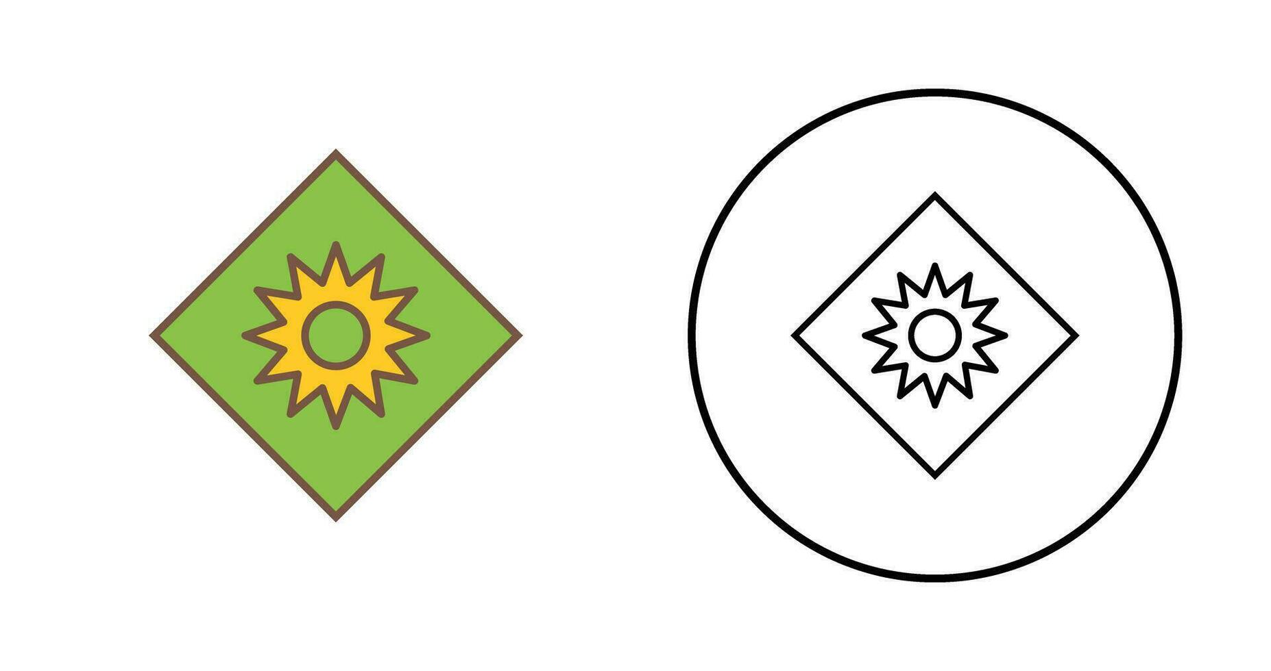 Optical Radiation Vector Icon