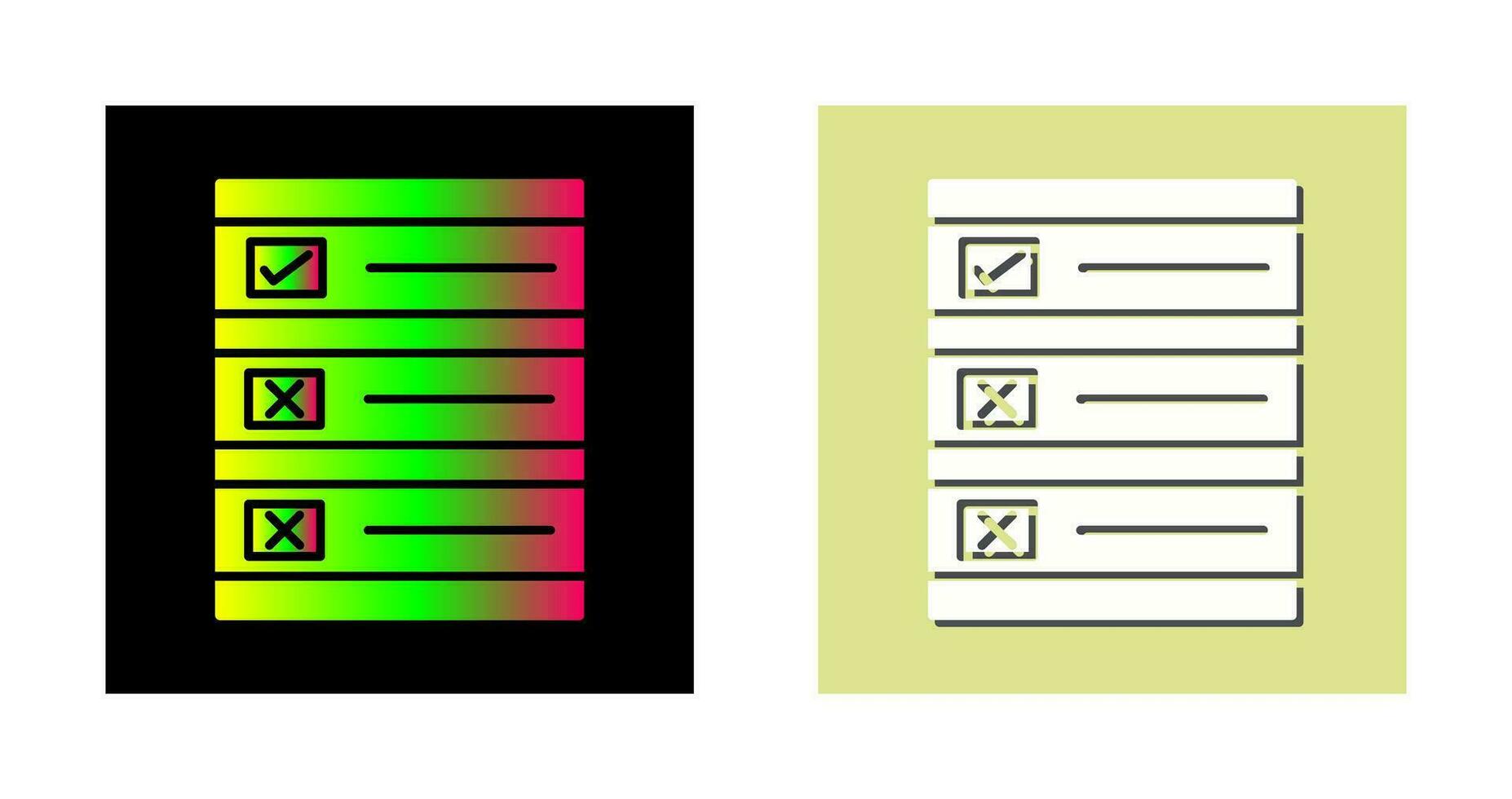 Ballot Paper Vector Icon