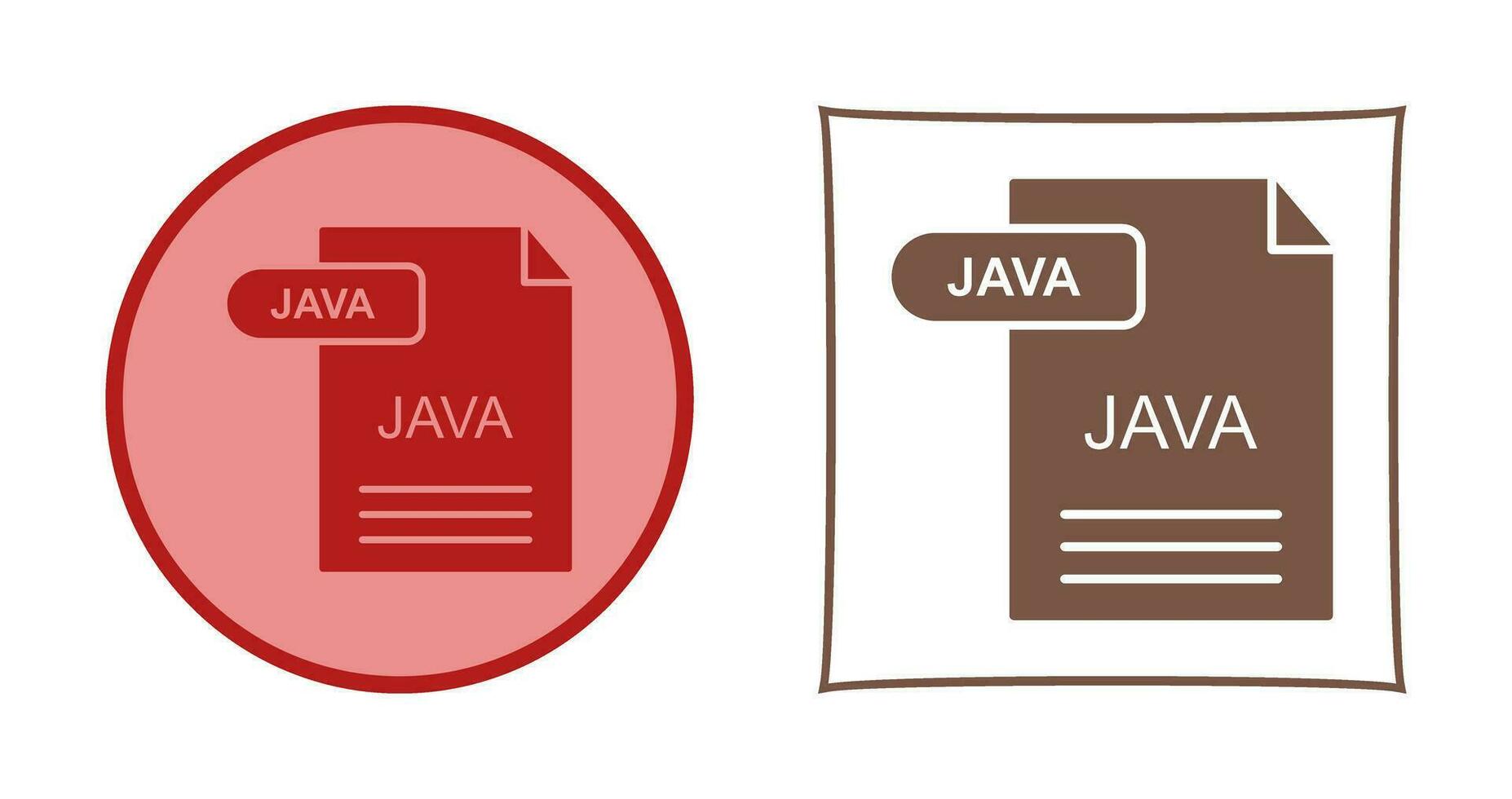 icono de vector de java