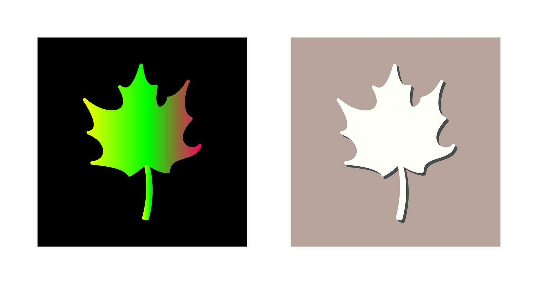 icono de vector de hoja de otoño