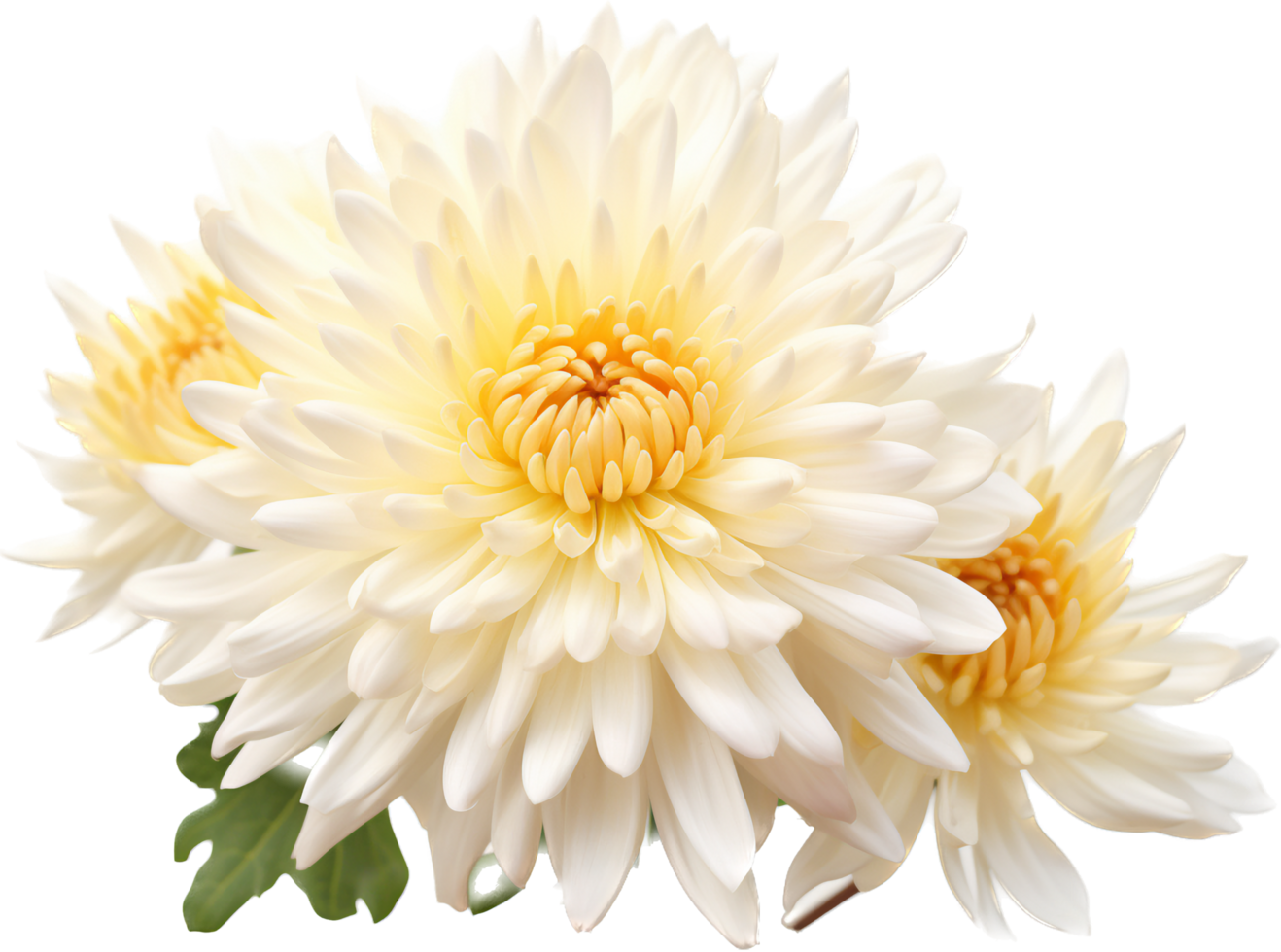 Chrysanthemum png with AI generated.