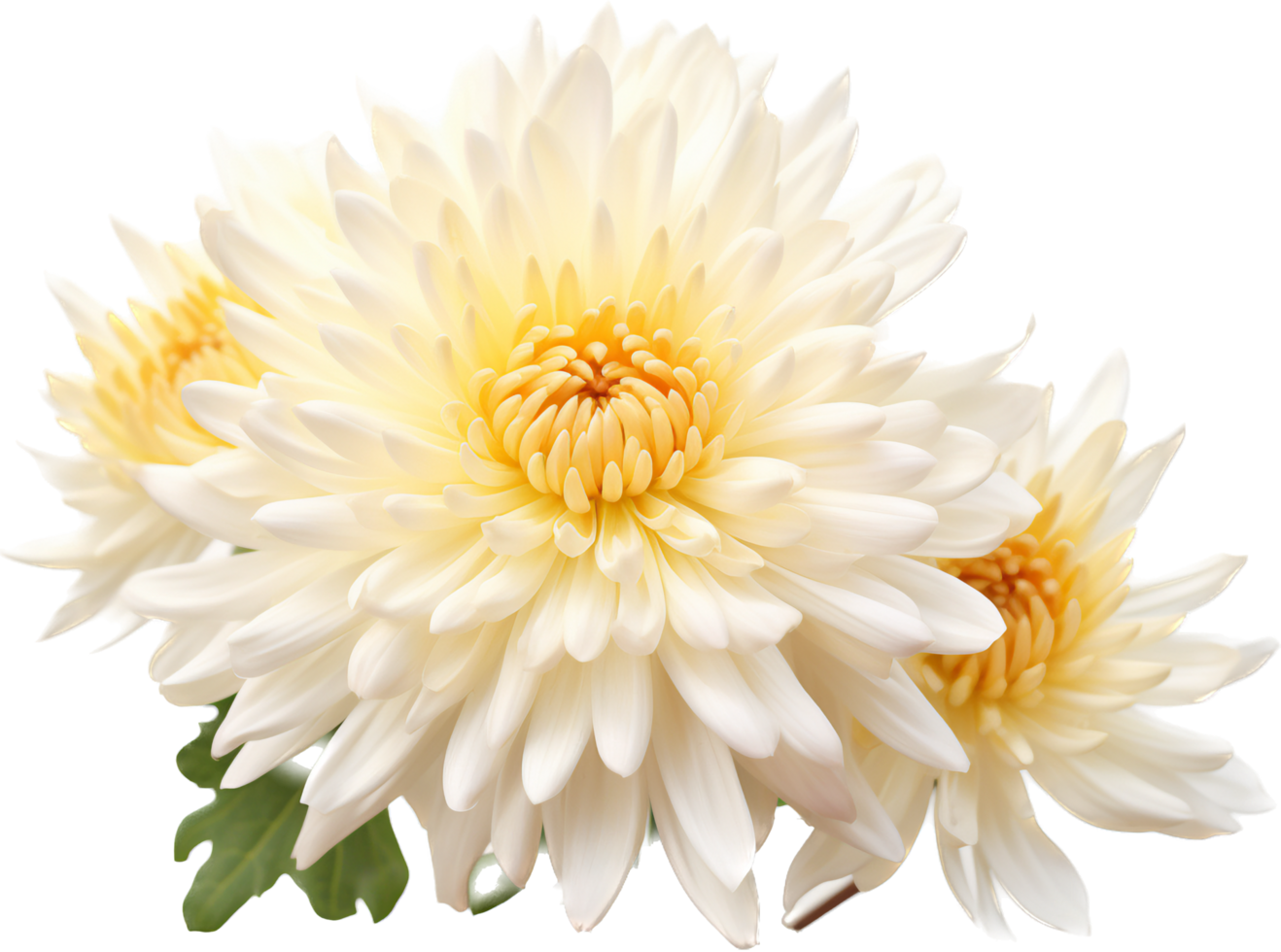 Chrysanthemum png with AI generated.