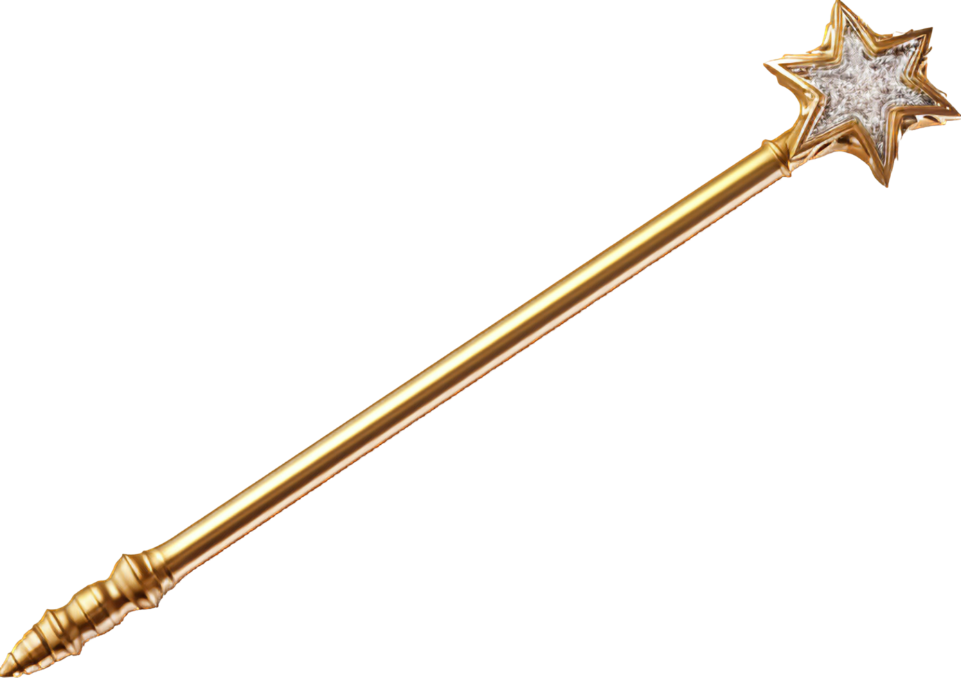 Magic wand png with AI generated.