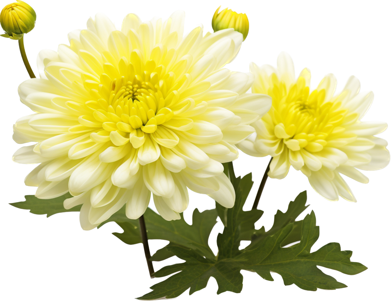 Chrysanthemum png with AI generated.