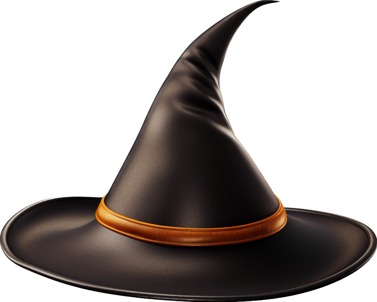 Witch hat png with AI generated.