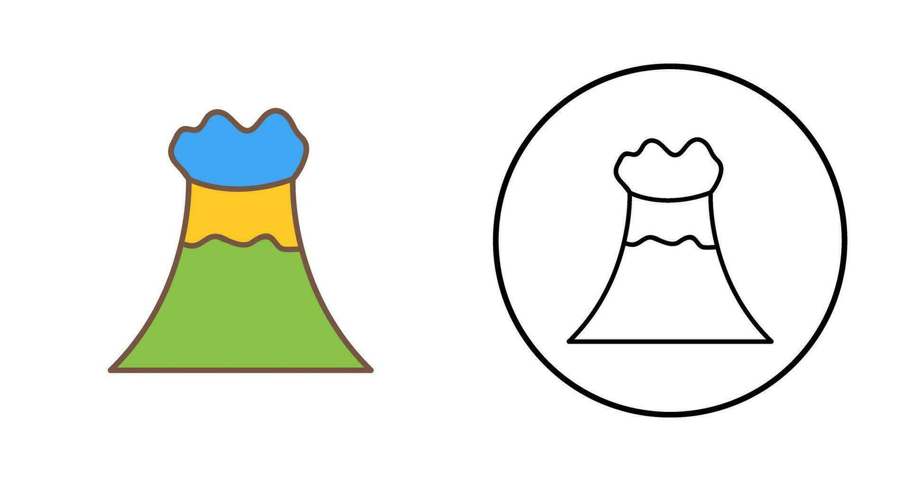 Volcano Vector Icon