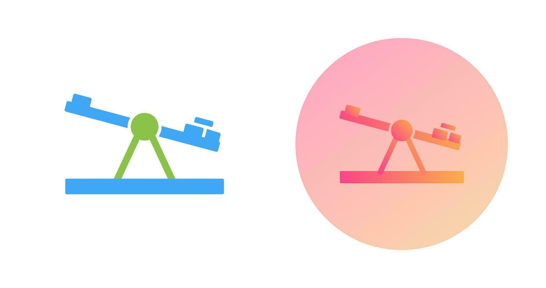 Seesaw Vector Icon