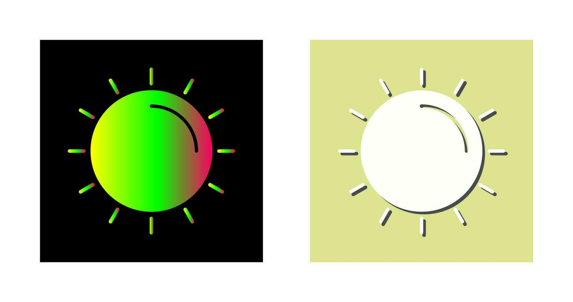 icono de vector de sol