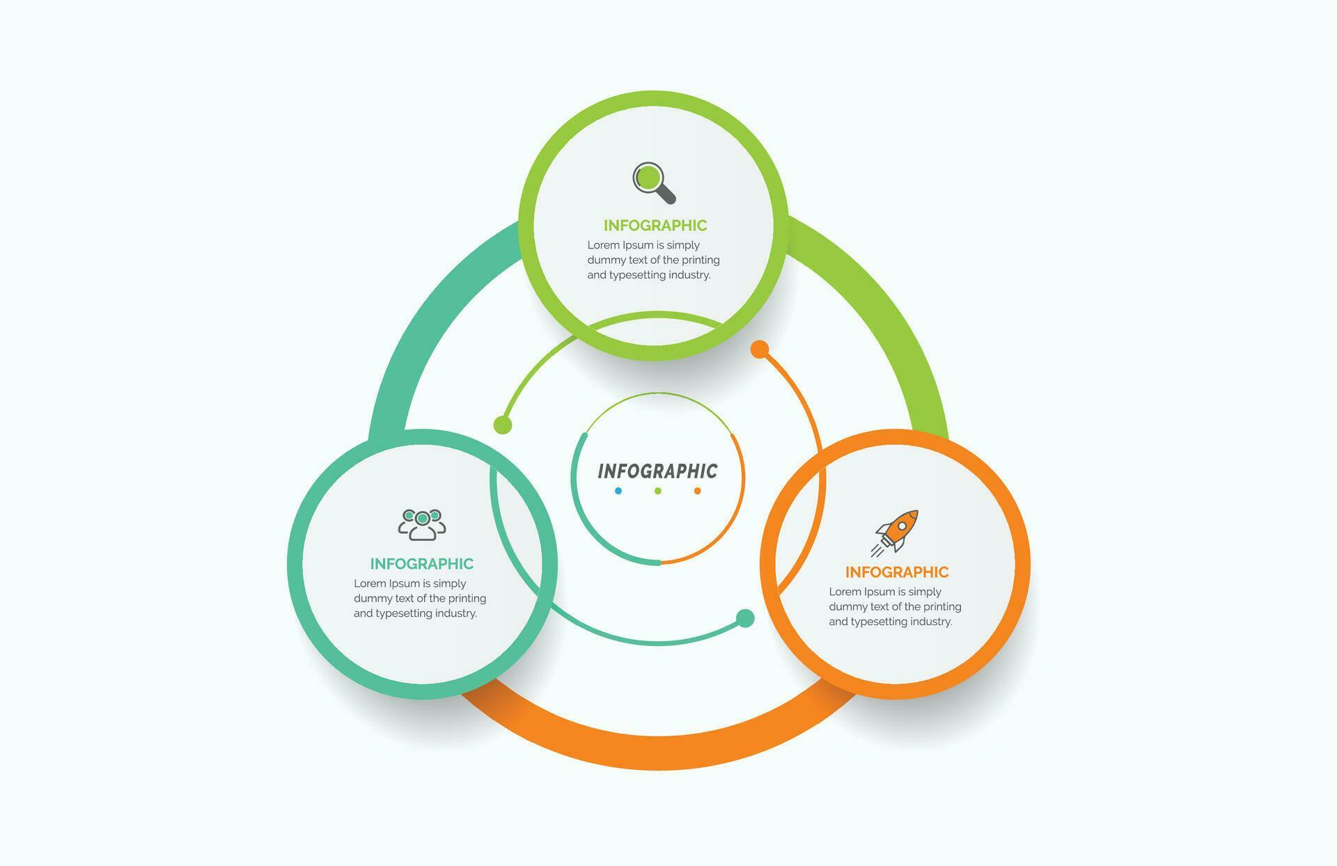 Business data visualization. Process chart. Abstract elements of graph ...