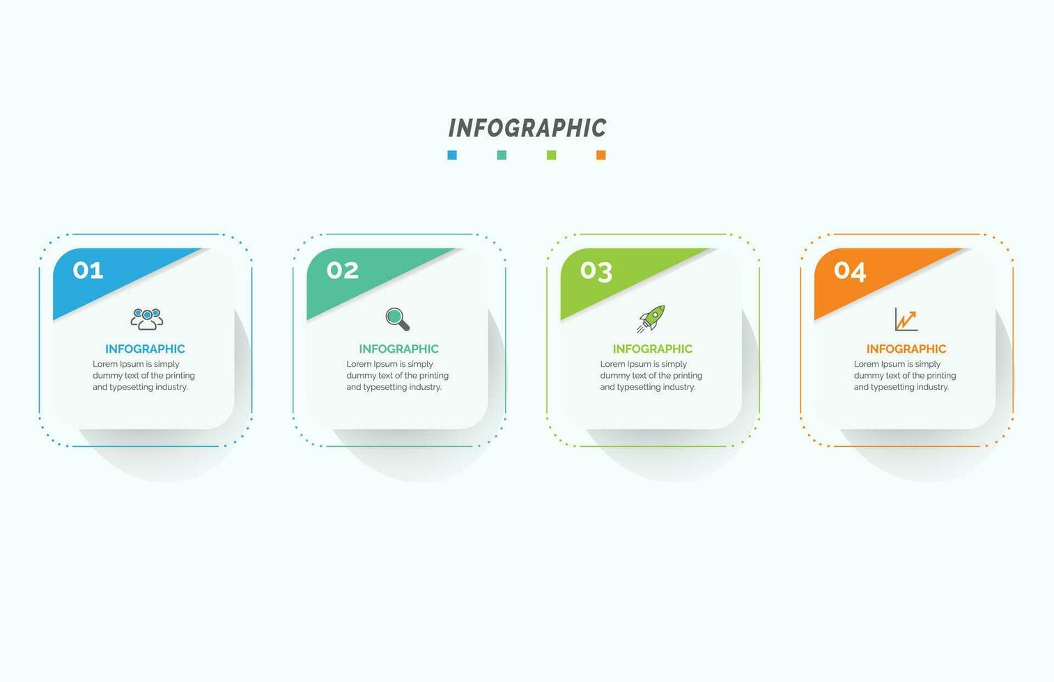 visualización de datos comerciales. diagrama del proceso. elementos abstractos de gráfico, diagrama con 4 pasos, opciones, partes o procesos. infografía de plantilla de negocio vectorial, diseño, vector, 2,3,4,5,6, vector