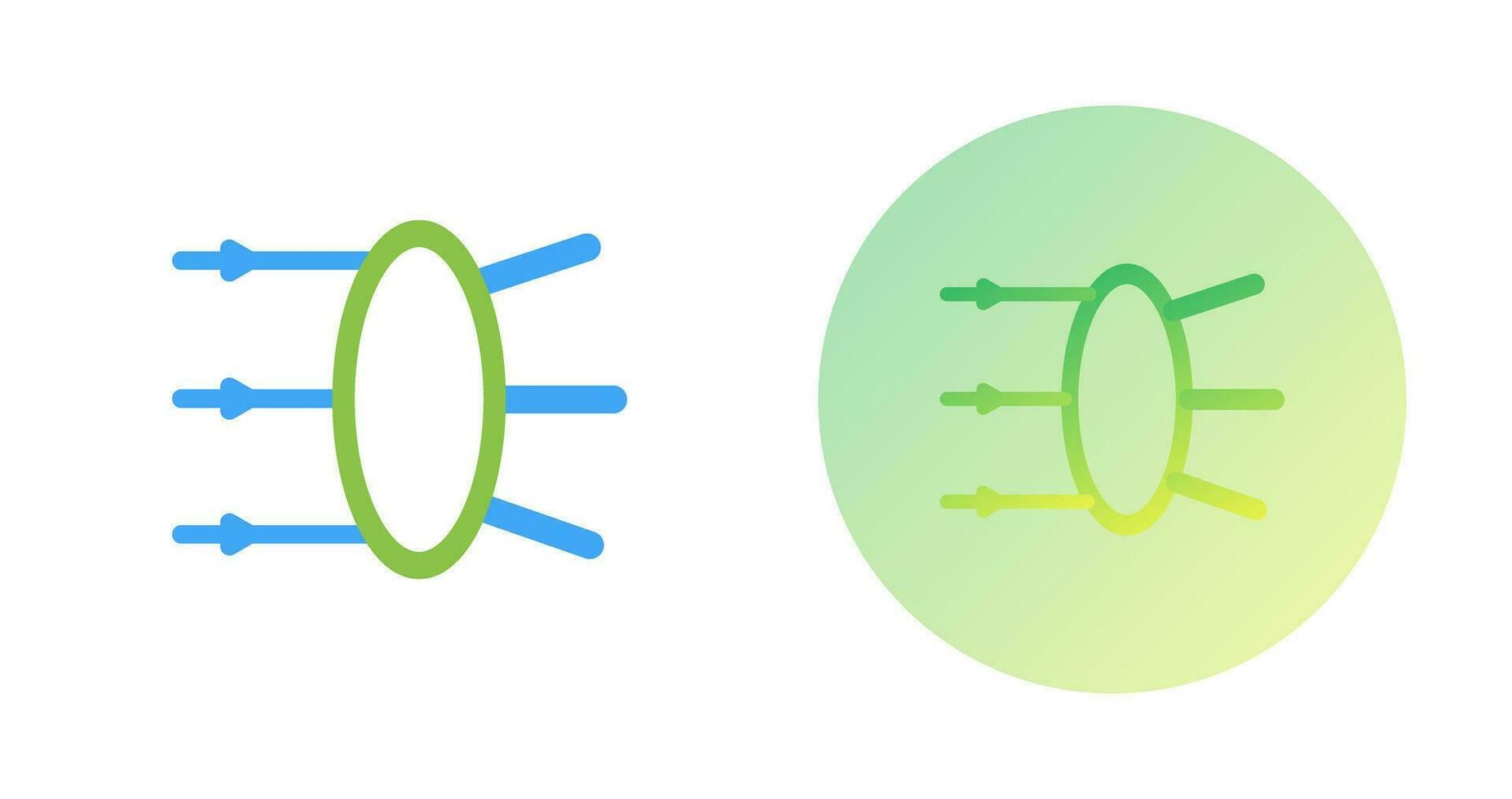 Refraction Vector Icon
