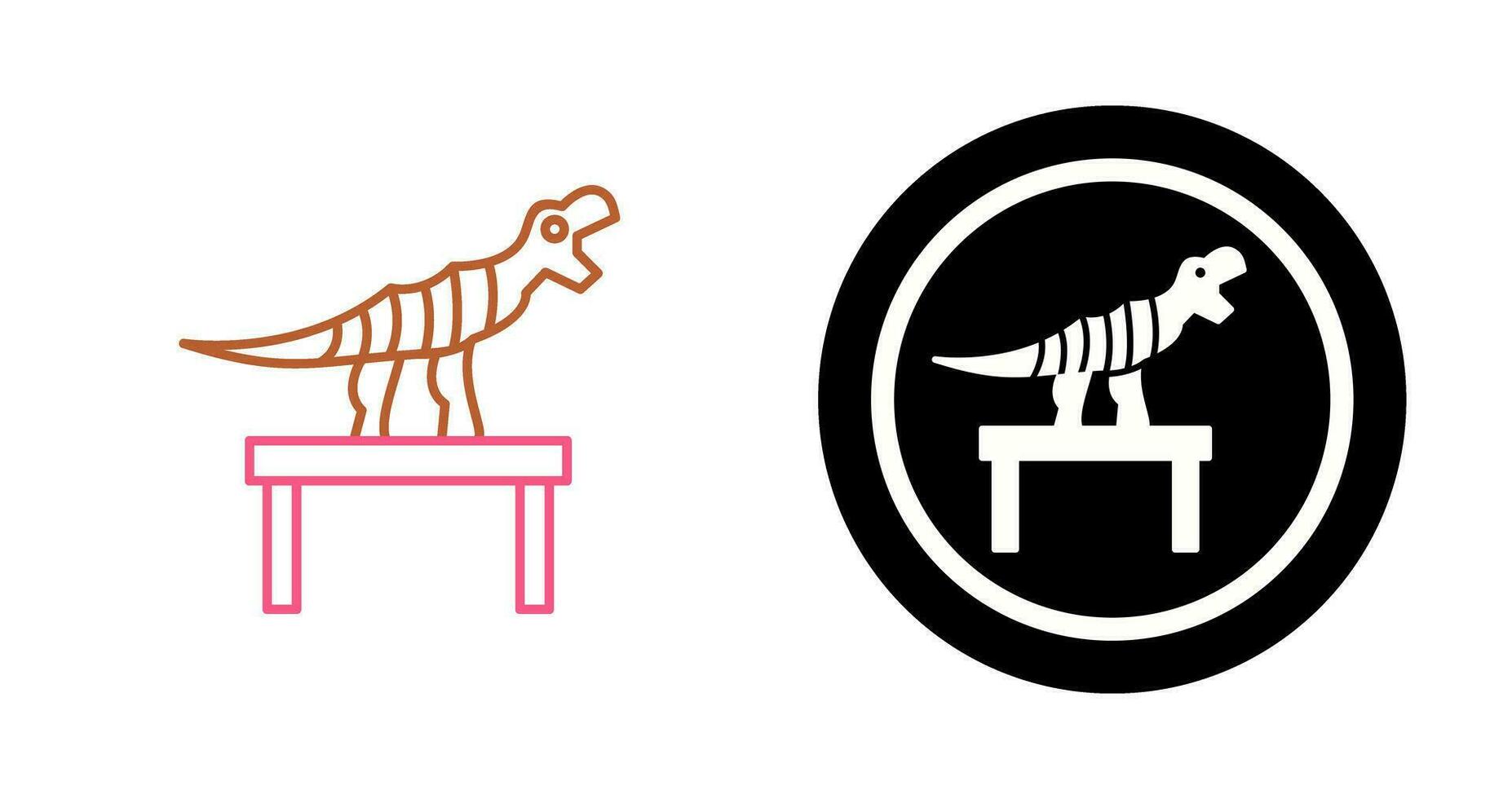 Bones Exhibit Vector Icon