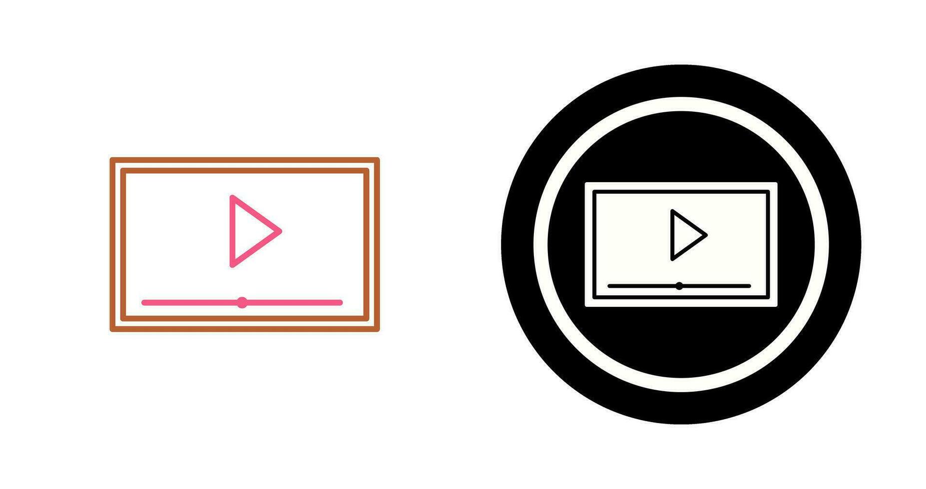 icono de vector de proyección de video