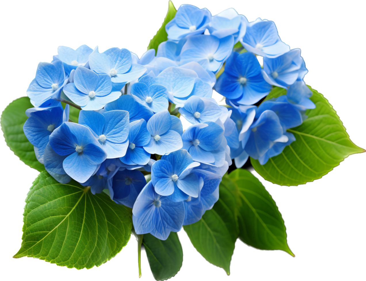 Hydrangea png with AI generated.