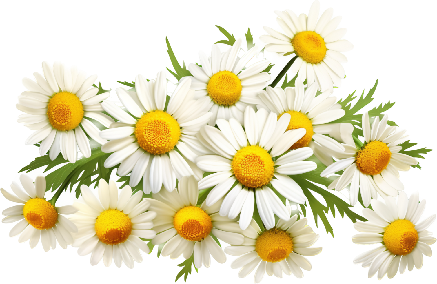 Chamomile png with AI generated.