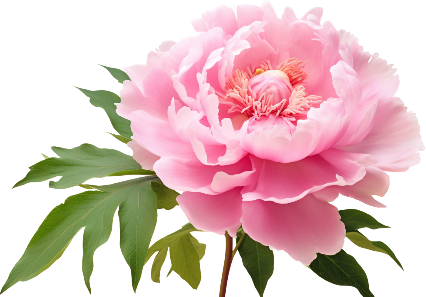 Peony png with AI generated.