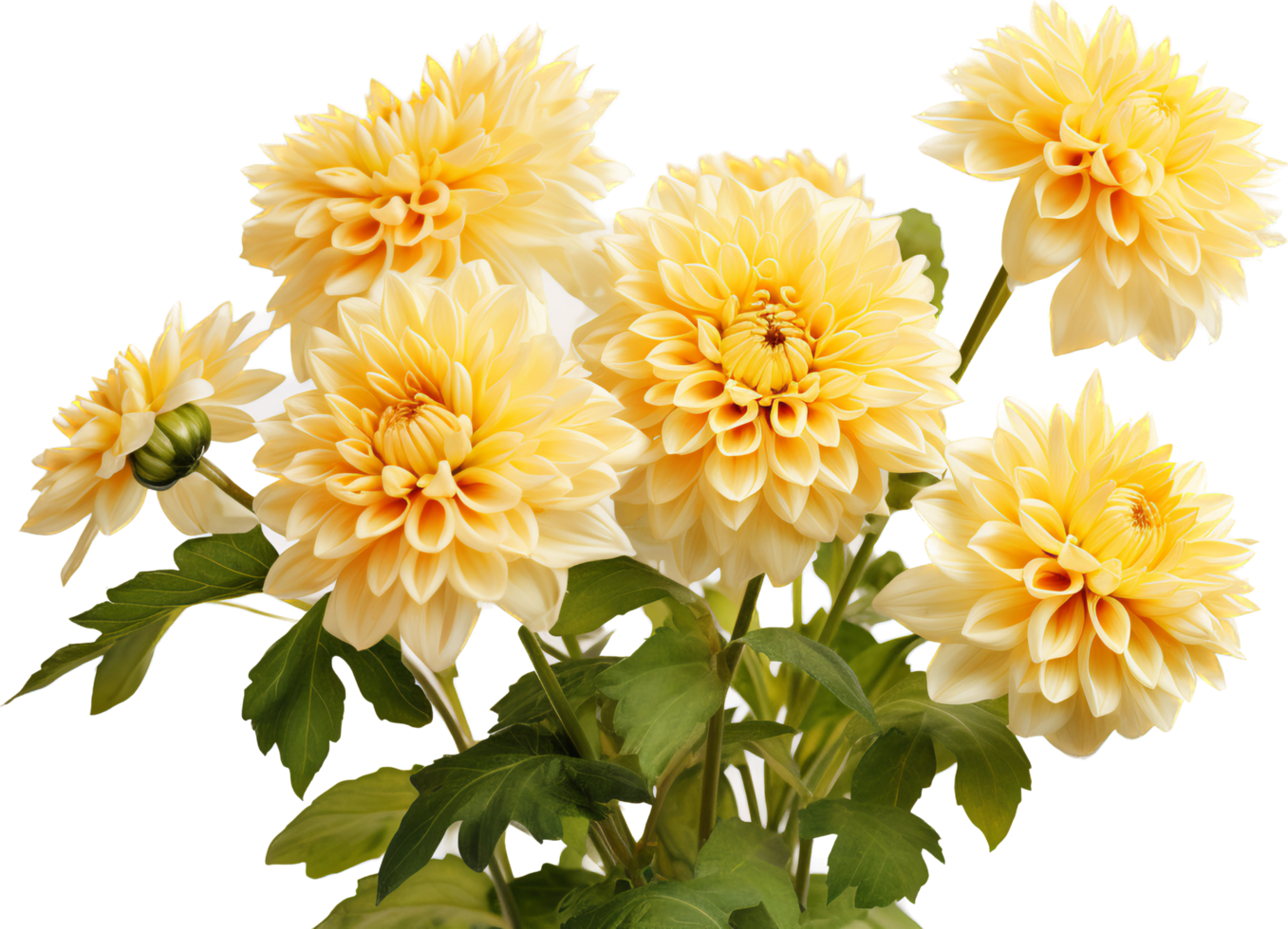 Chrysanthemum png with AI generated.