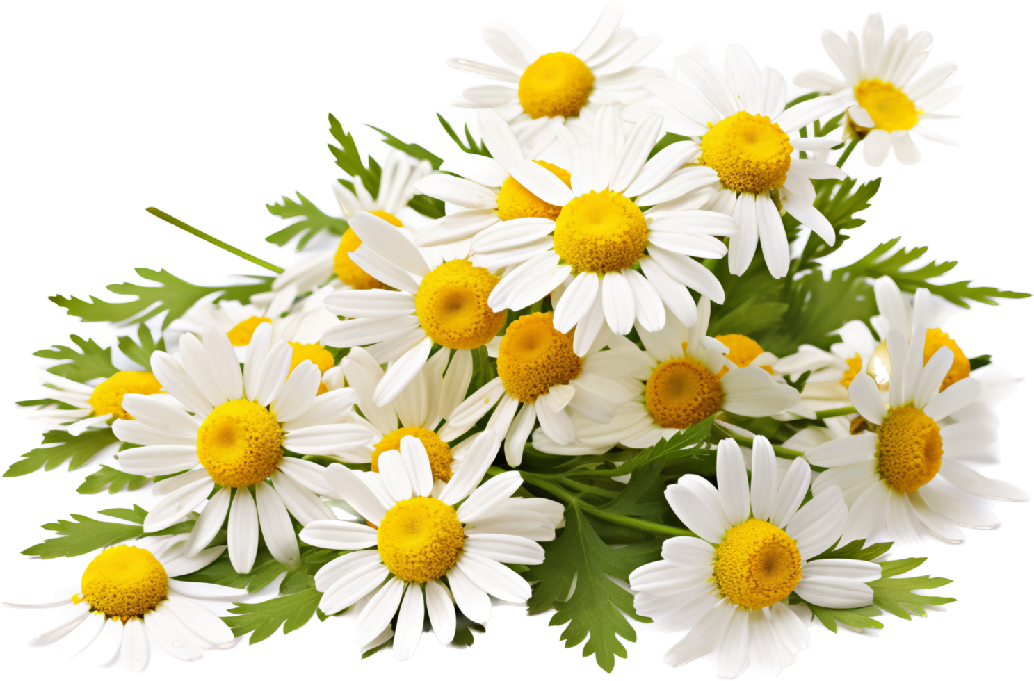 Chamomile png with AI generated.