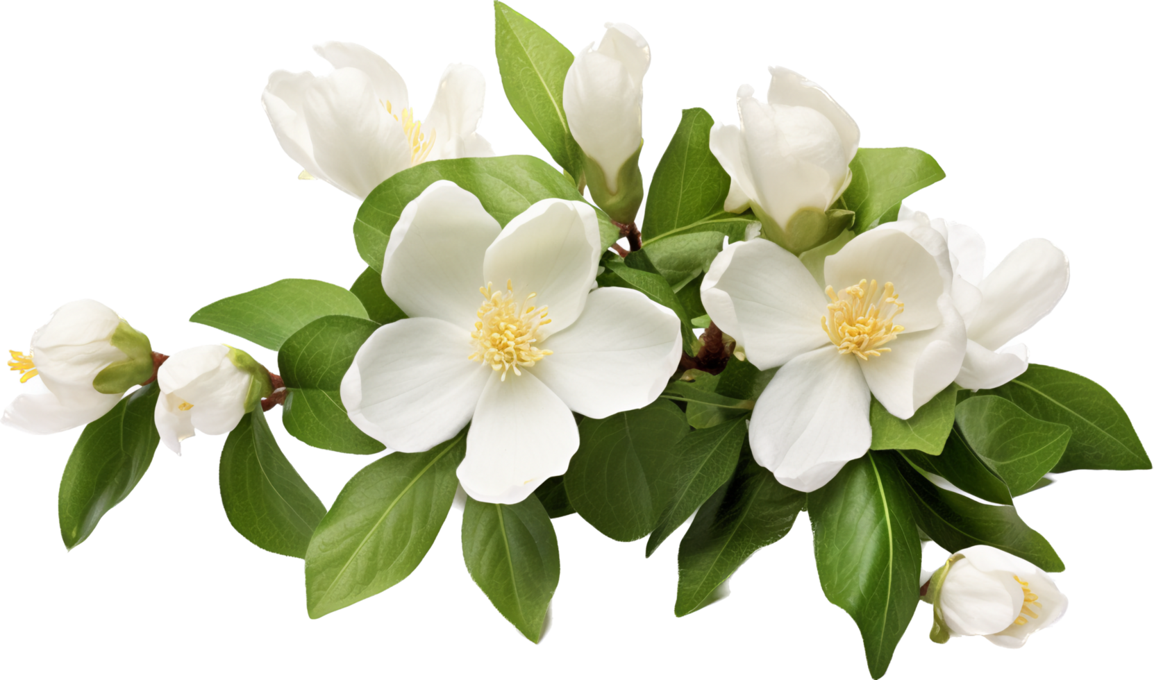 Jasmine png with AI generated.