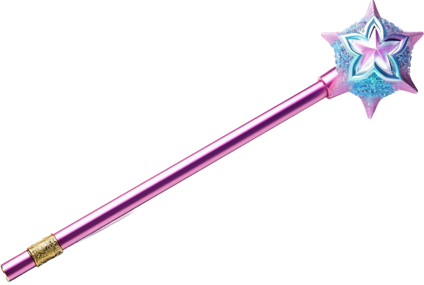 Magic wand png with AI generated.