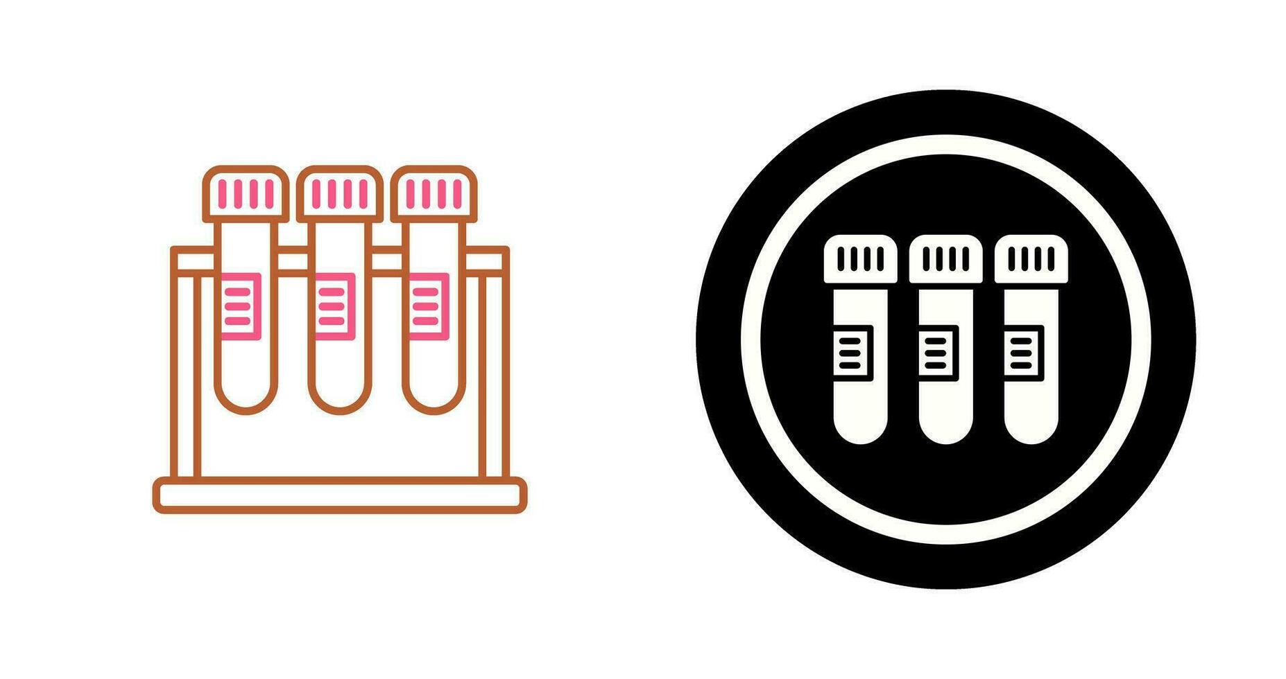 icono de vector de tubo de ensayo