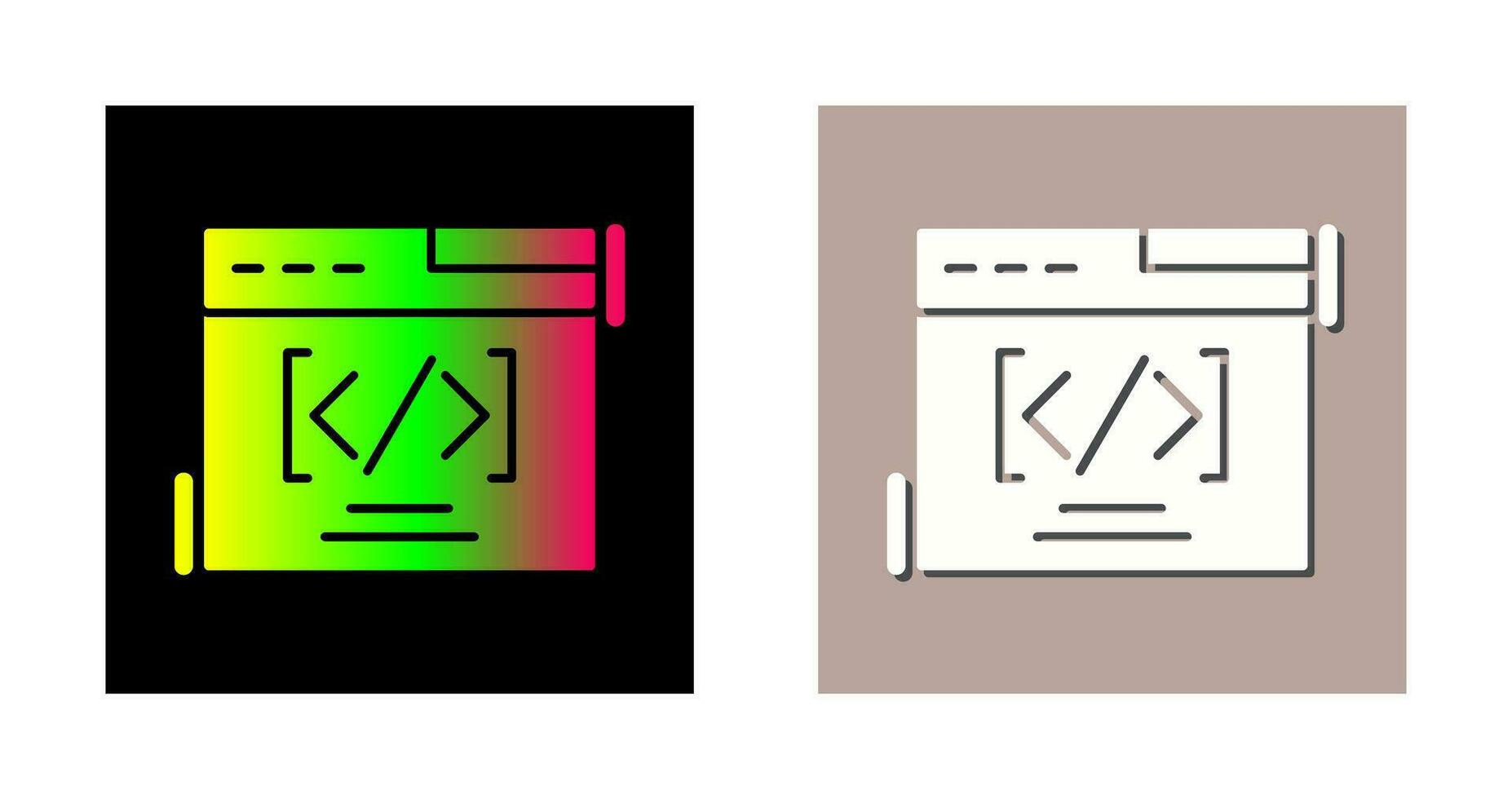 Web Coding Vector Icon