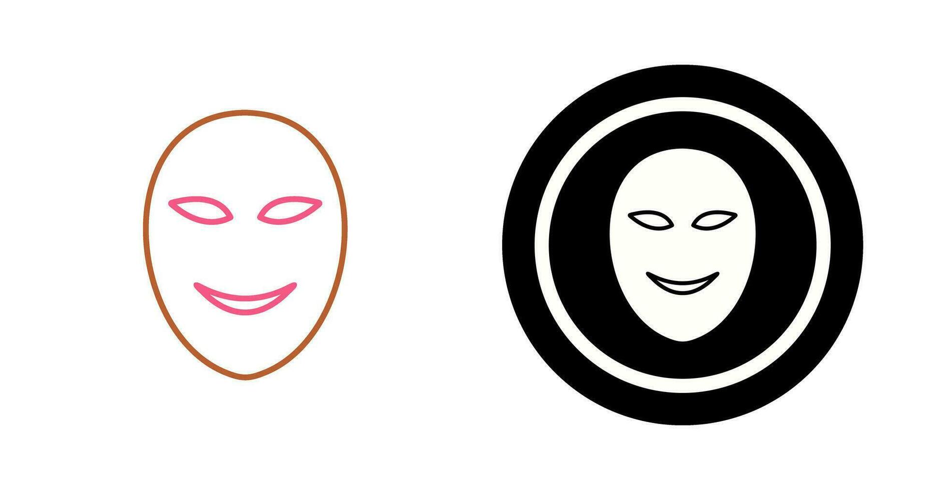 Ancient Face Mask Vector Icon