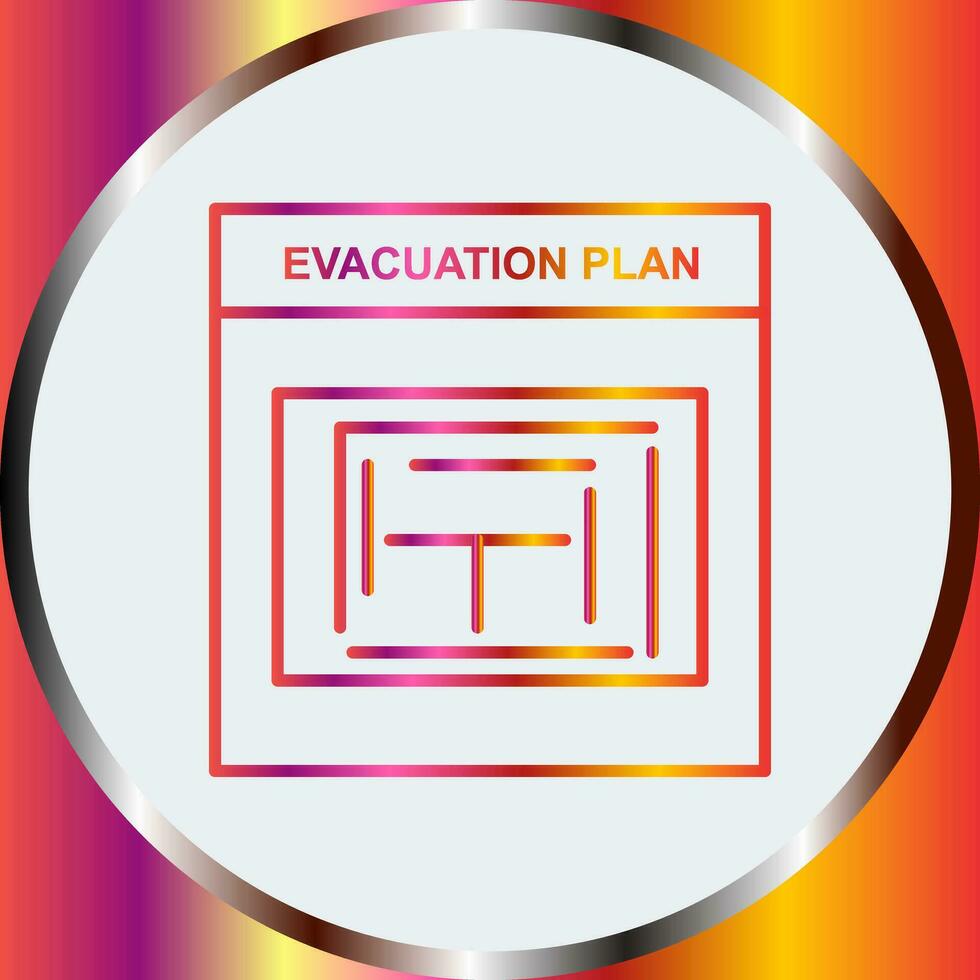 Evacuation Plan Vector Icon