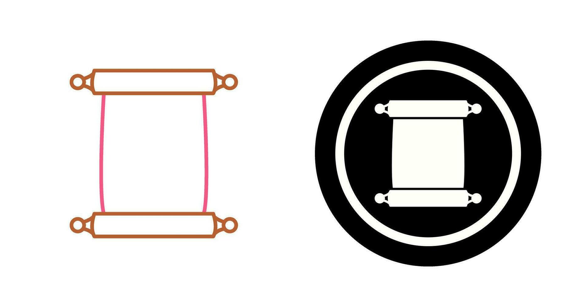 Scroll of Paper Vector Icon