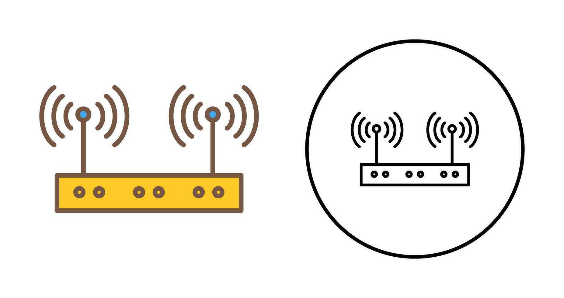 icono de vector inalámbrico