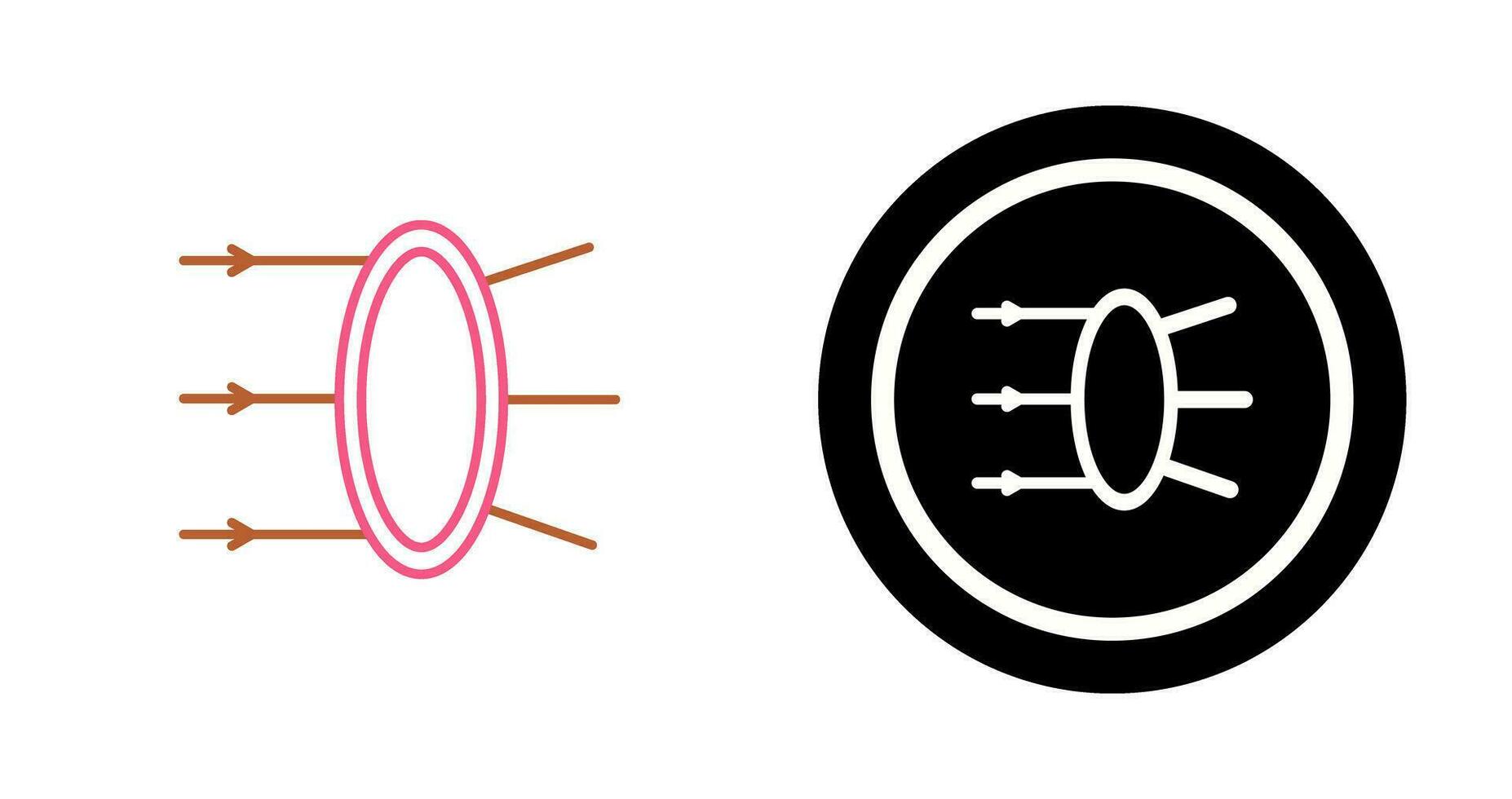 Refraction Vector Icon